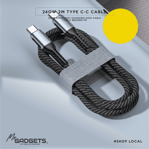 240W 2M Type  C-C Braided Cable