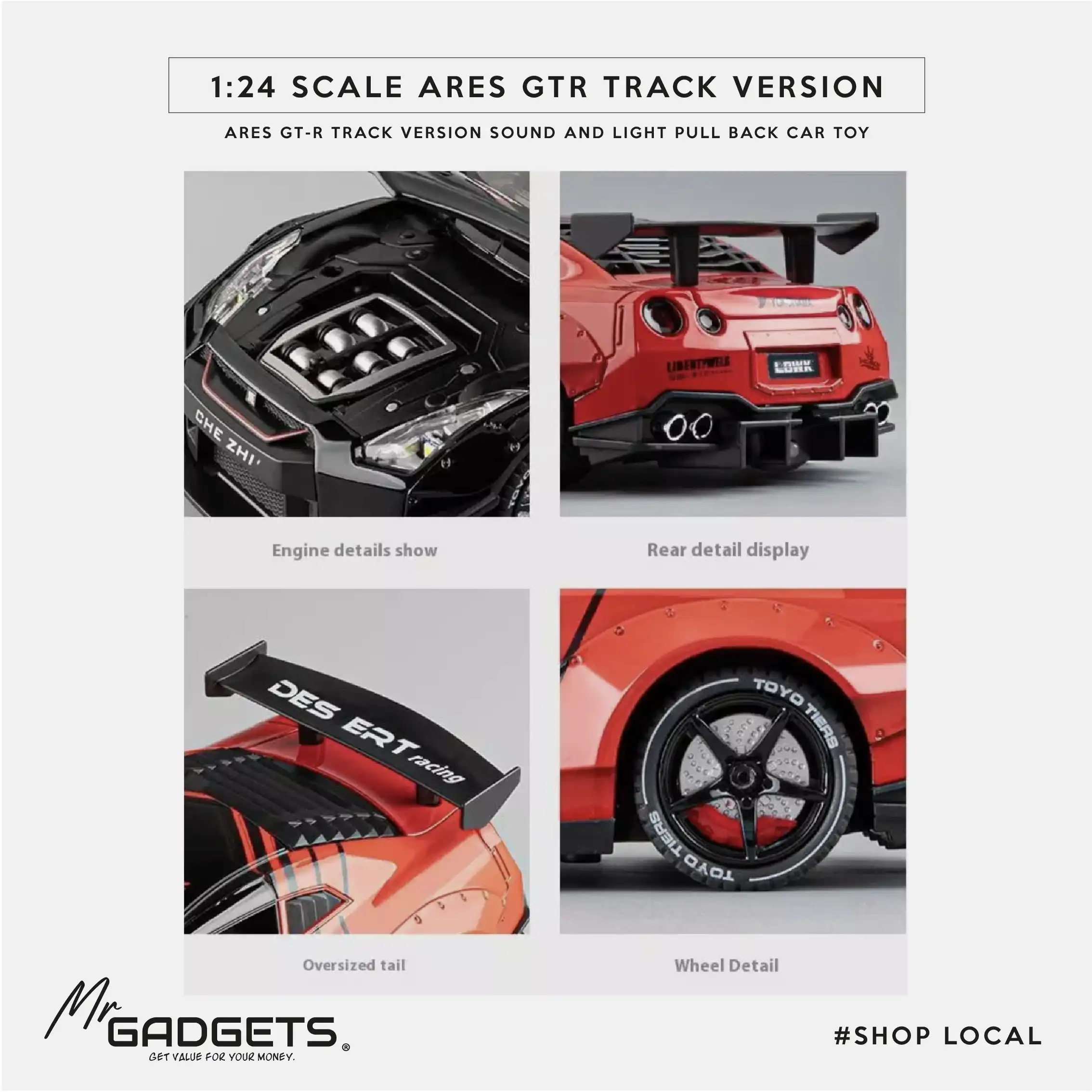 Ares GTR Track Version Die cast 1:24 Scale - Image 7