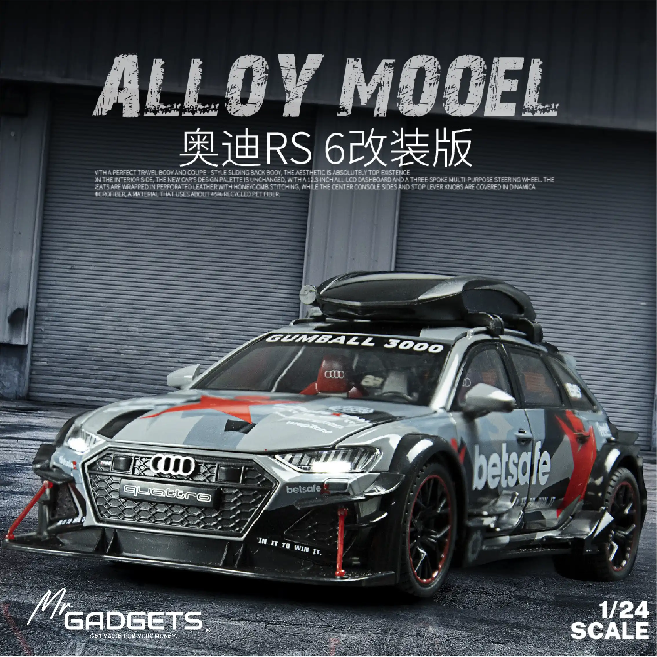 Audi RS6 Die 1:24 Scale CastCar - Image 2