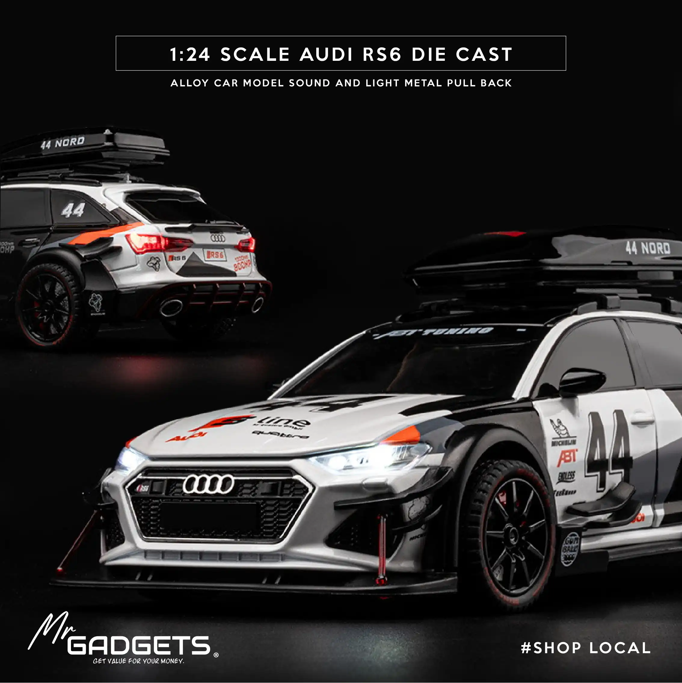 Audi RS6 Die 1:24 Scale CastCar - Image 5