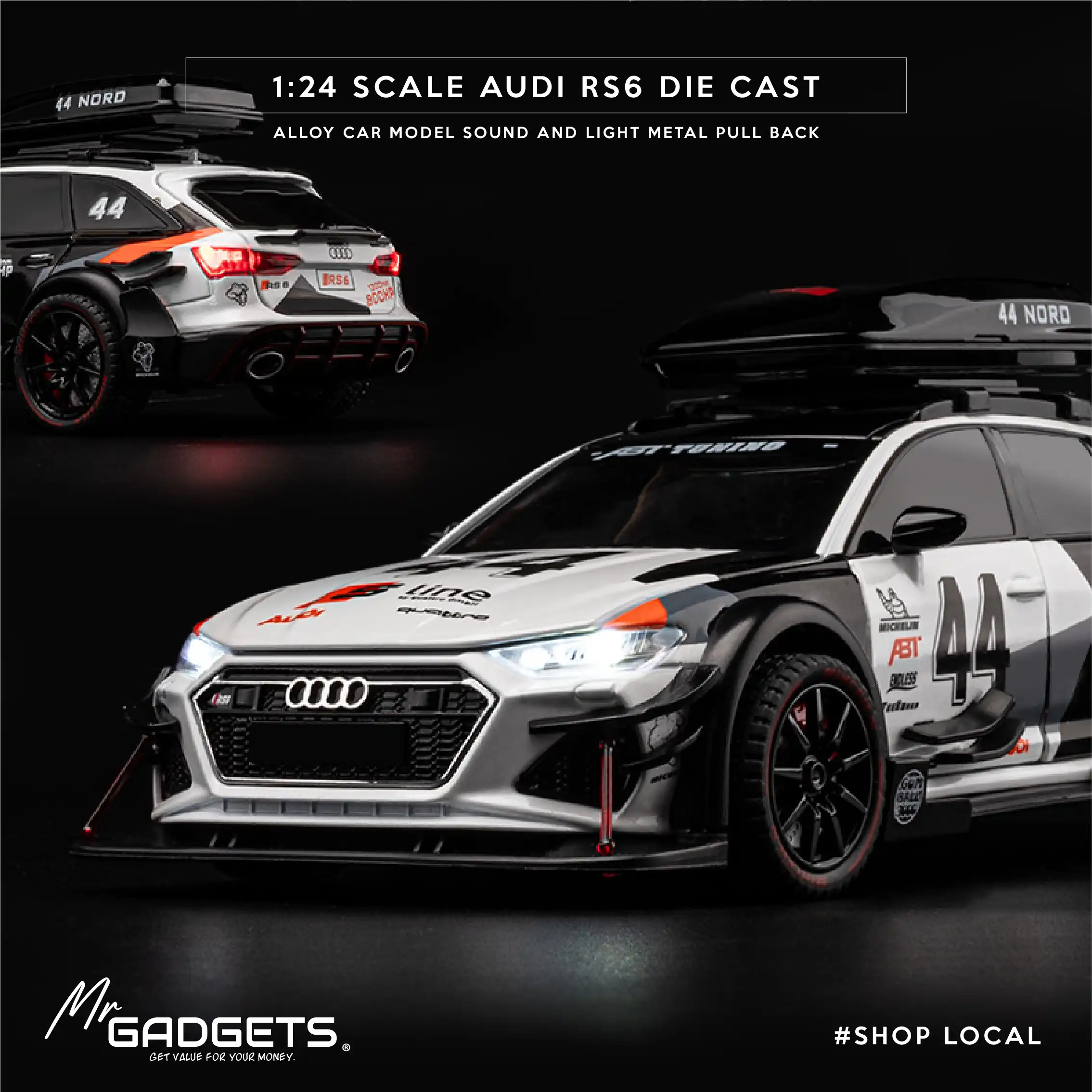 Audi RS6 Die 1:24 Scale CastCar - Image 8