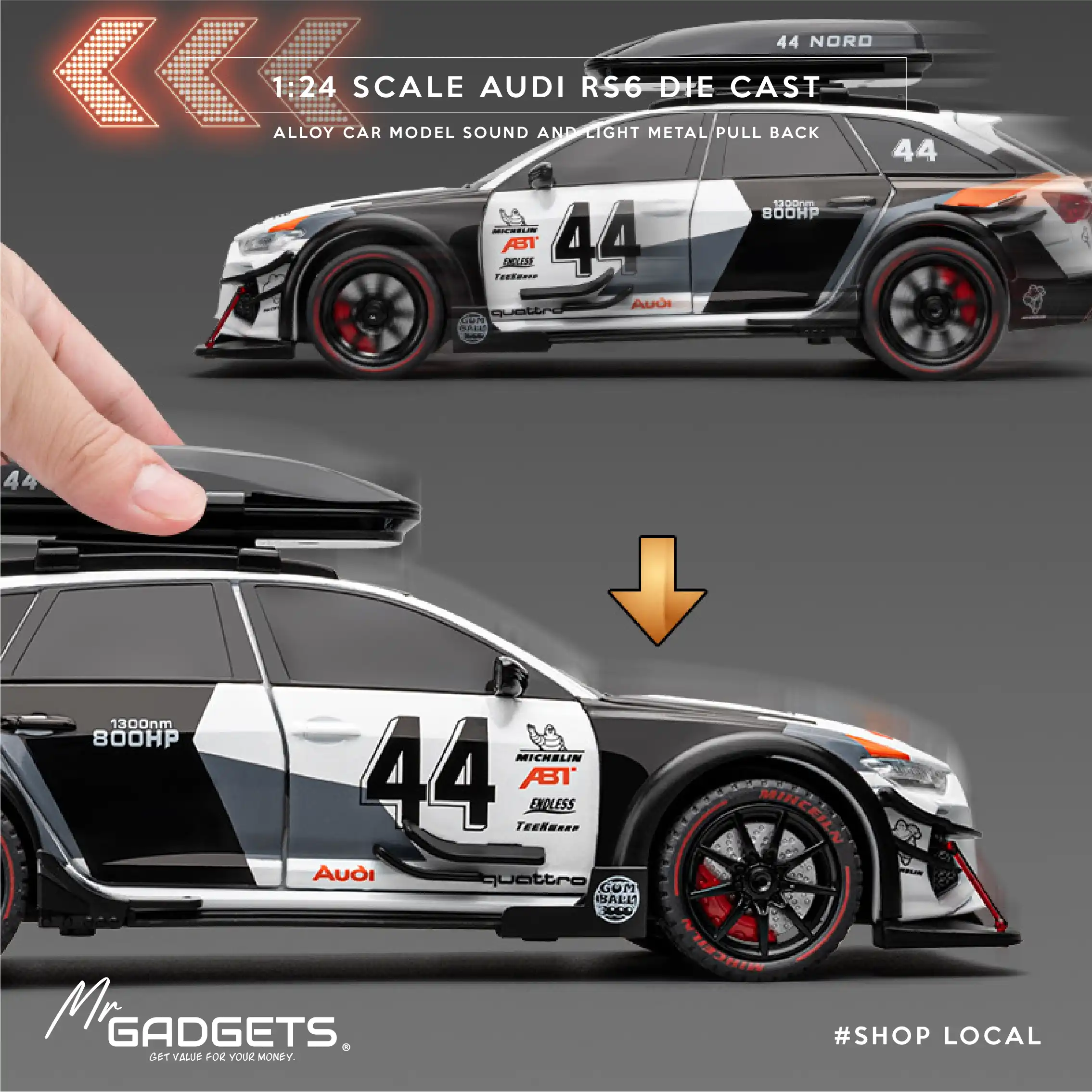 Audi RS6 Die 1:24 Scale CastCar - Image 9