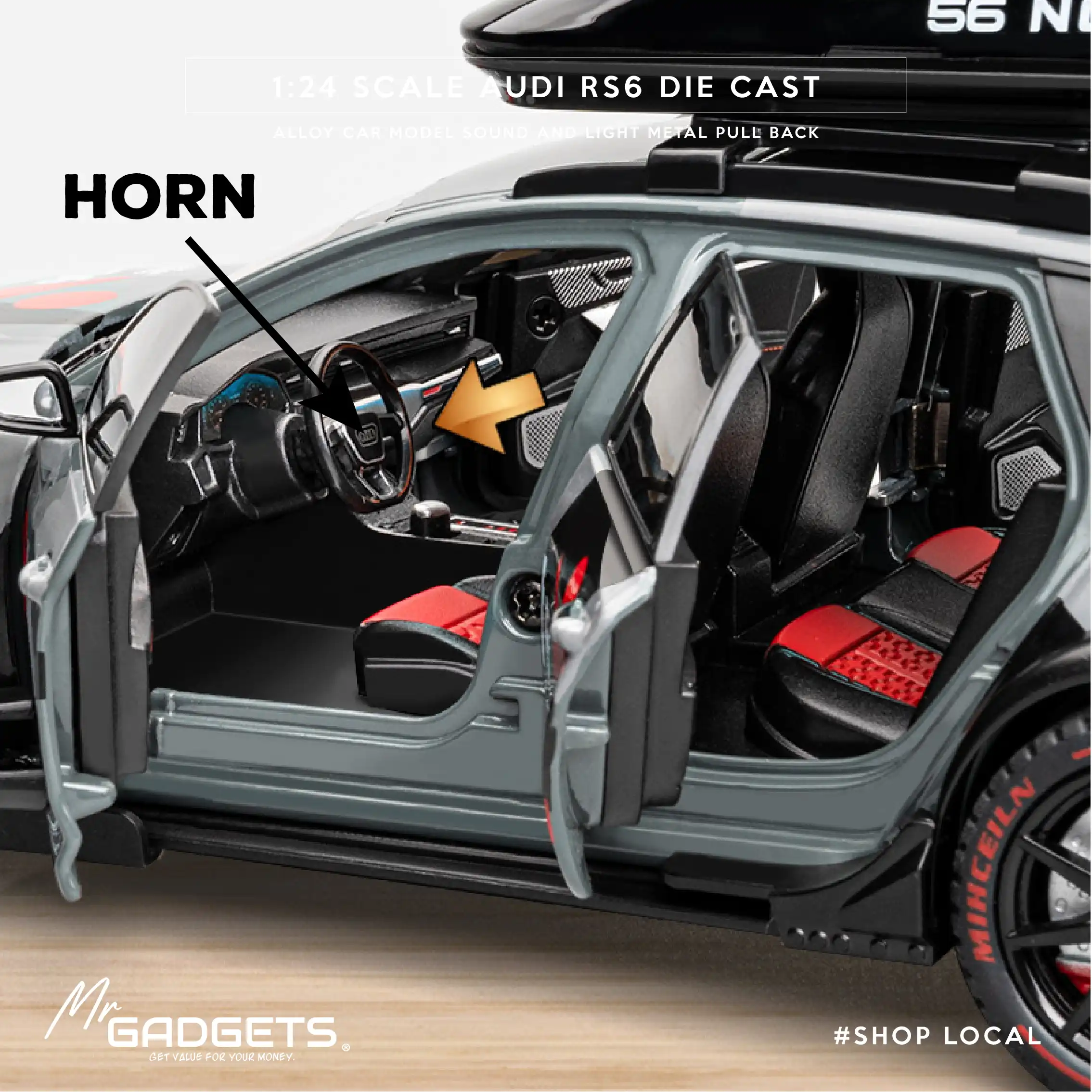 Audi RS6 Die 1:24 Scale CastCar - Image 11