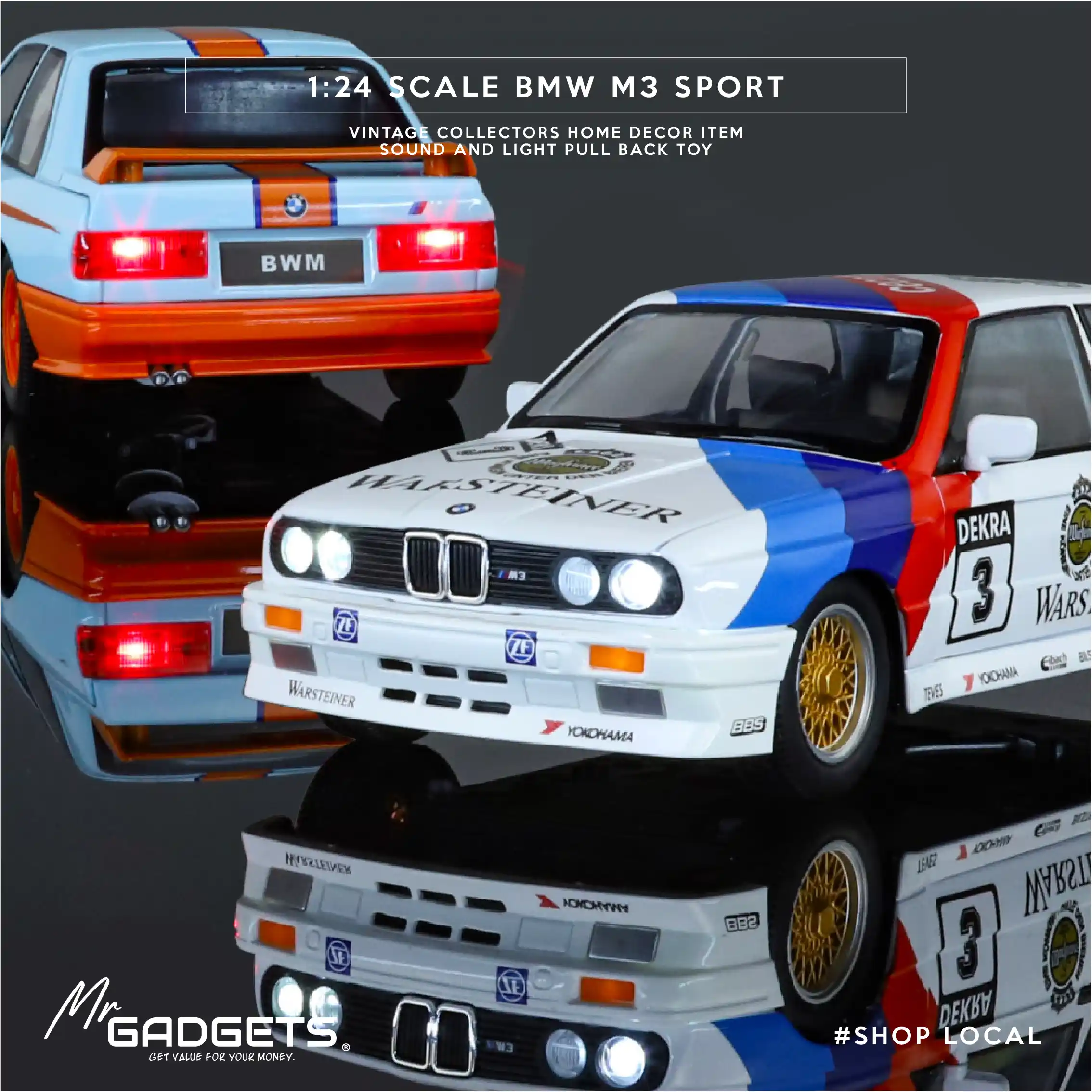 BMW M3 Sport 1:24 Scale DieCast - Image 5