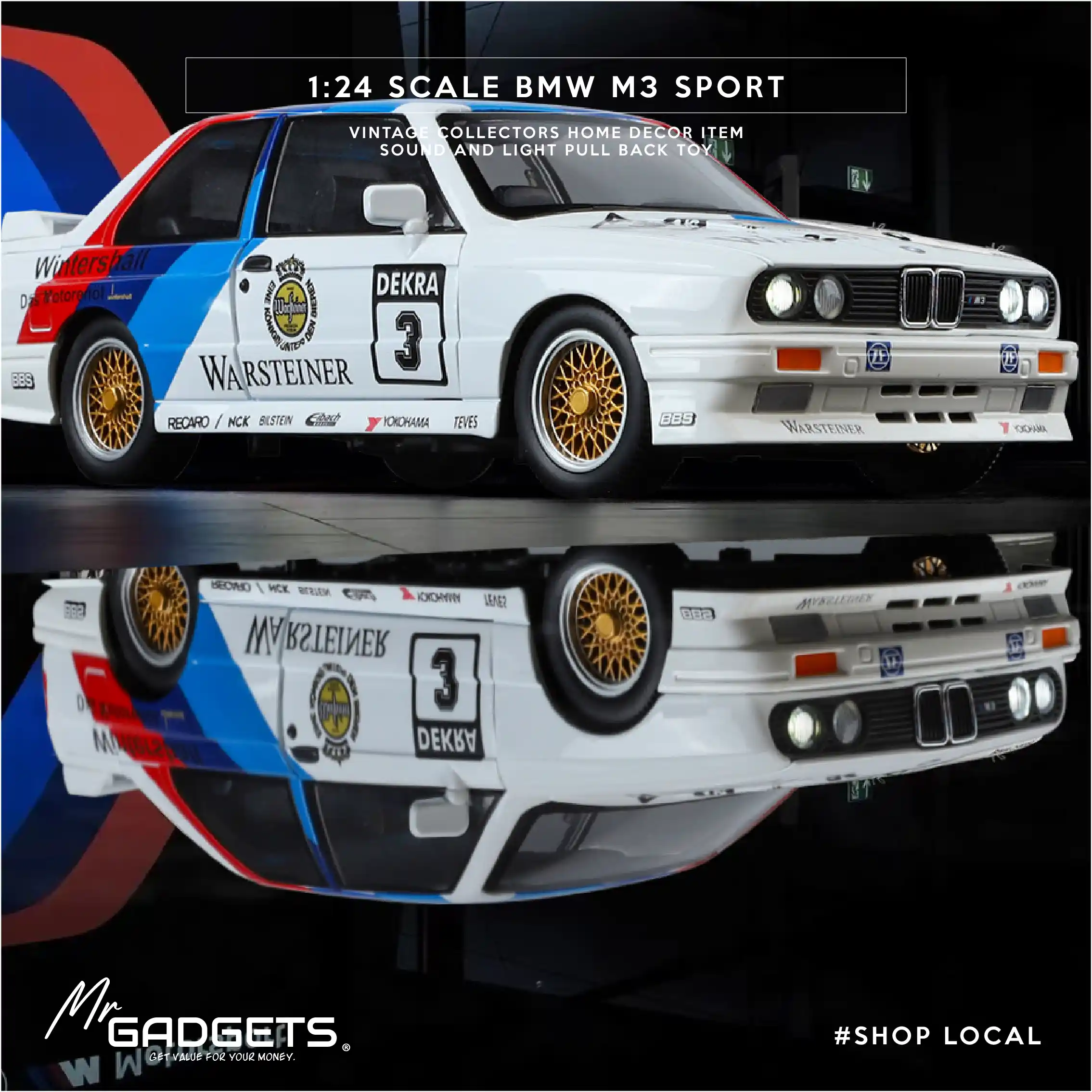 BMW M3 Sport 1:24 Scale DieCast - Image 8