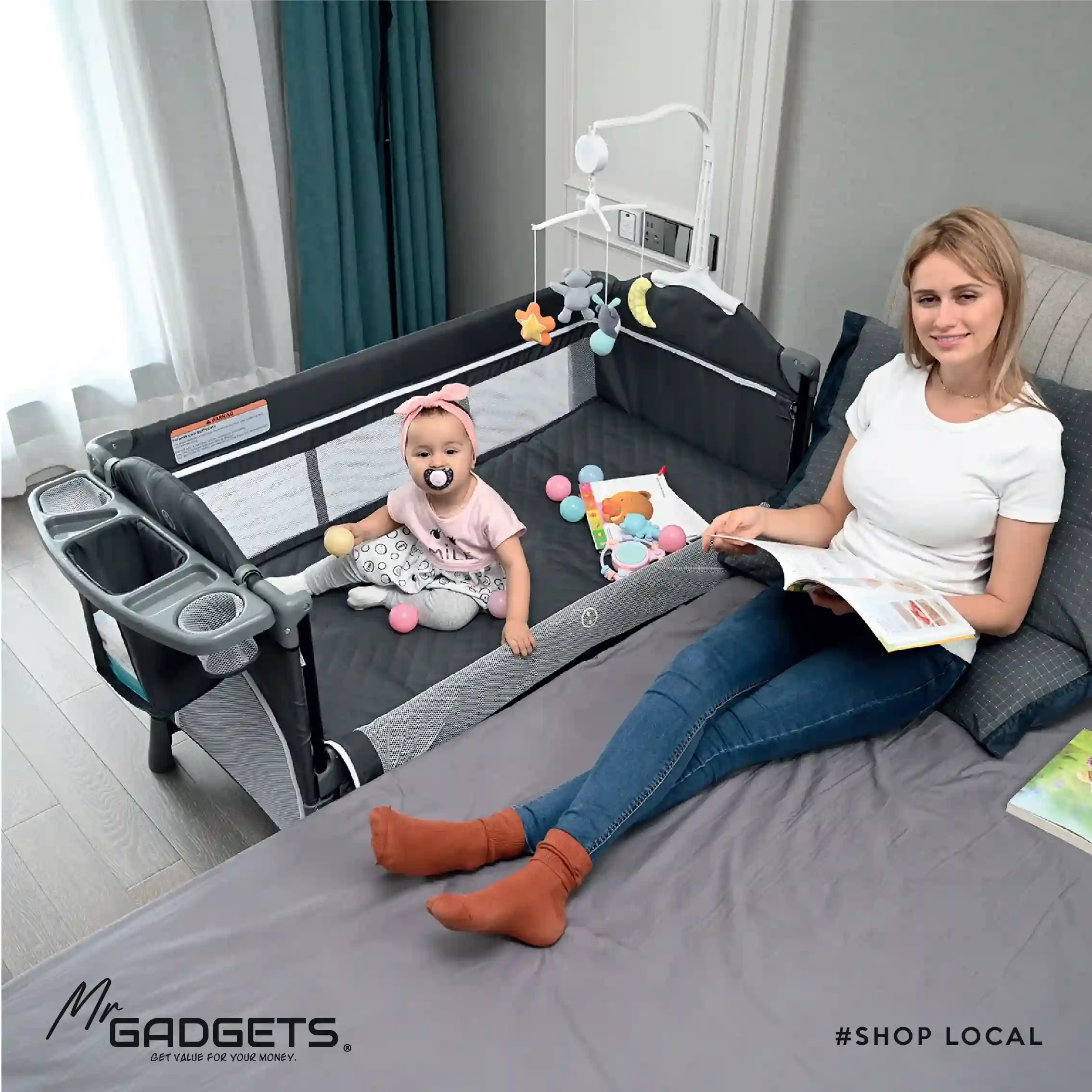 4 in 1 Baby Bed / Co- Sleeper - Image 4