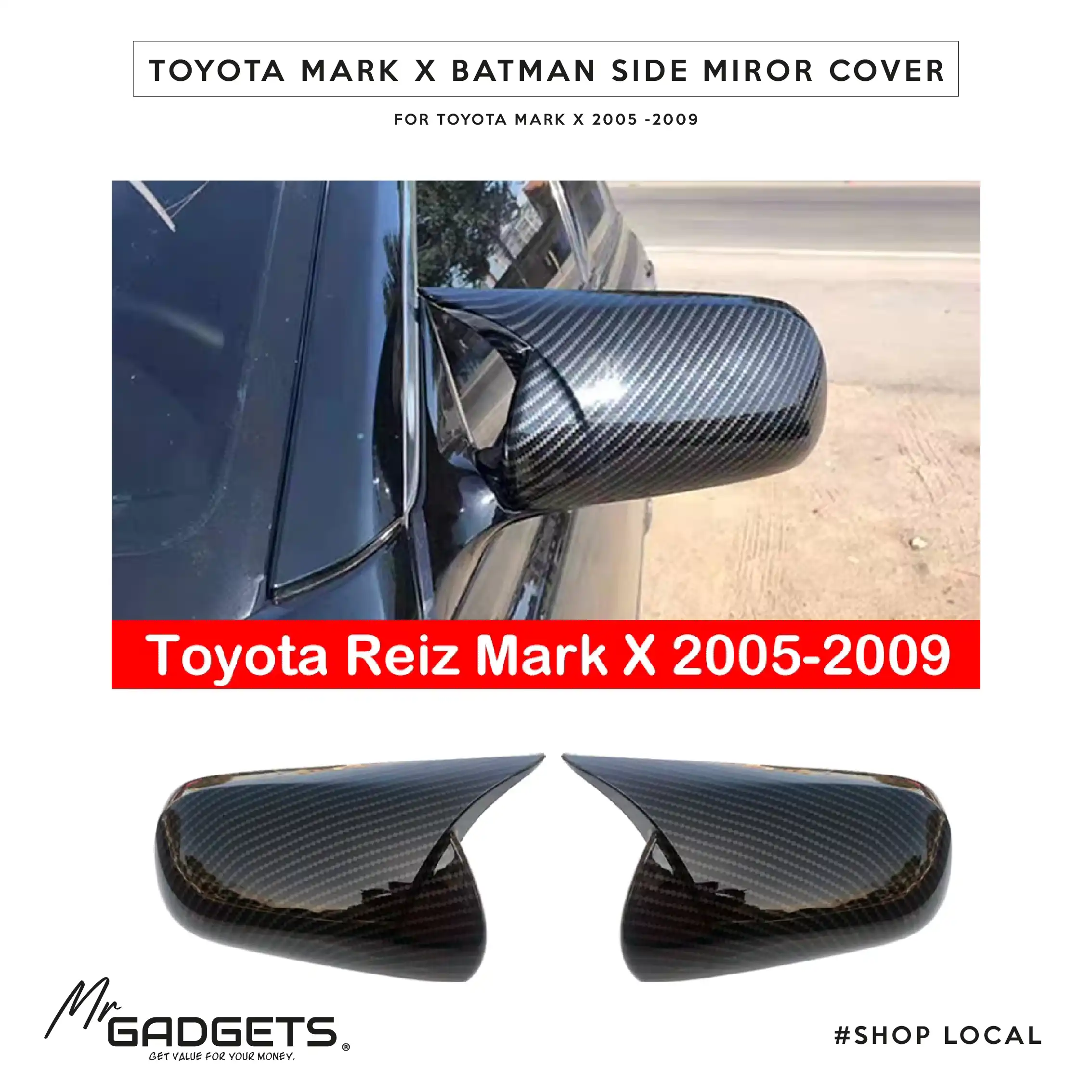 Mark X GRX 120 Batman Side Mirror Covers - Image 2