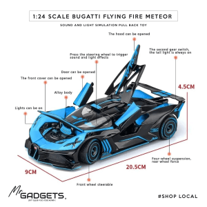Buggati Flying Fire Meteor 1:24 Scale DieCast
