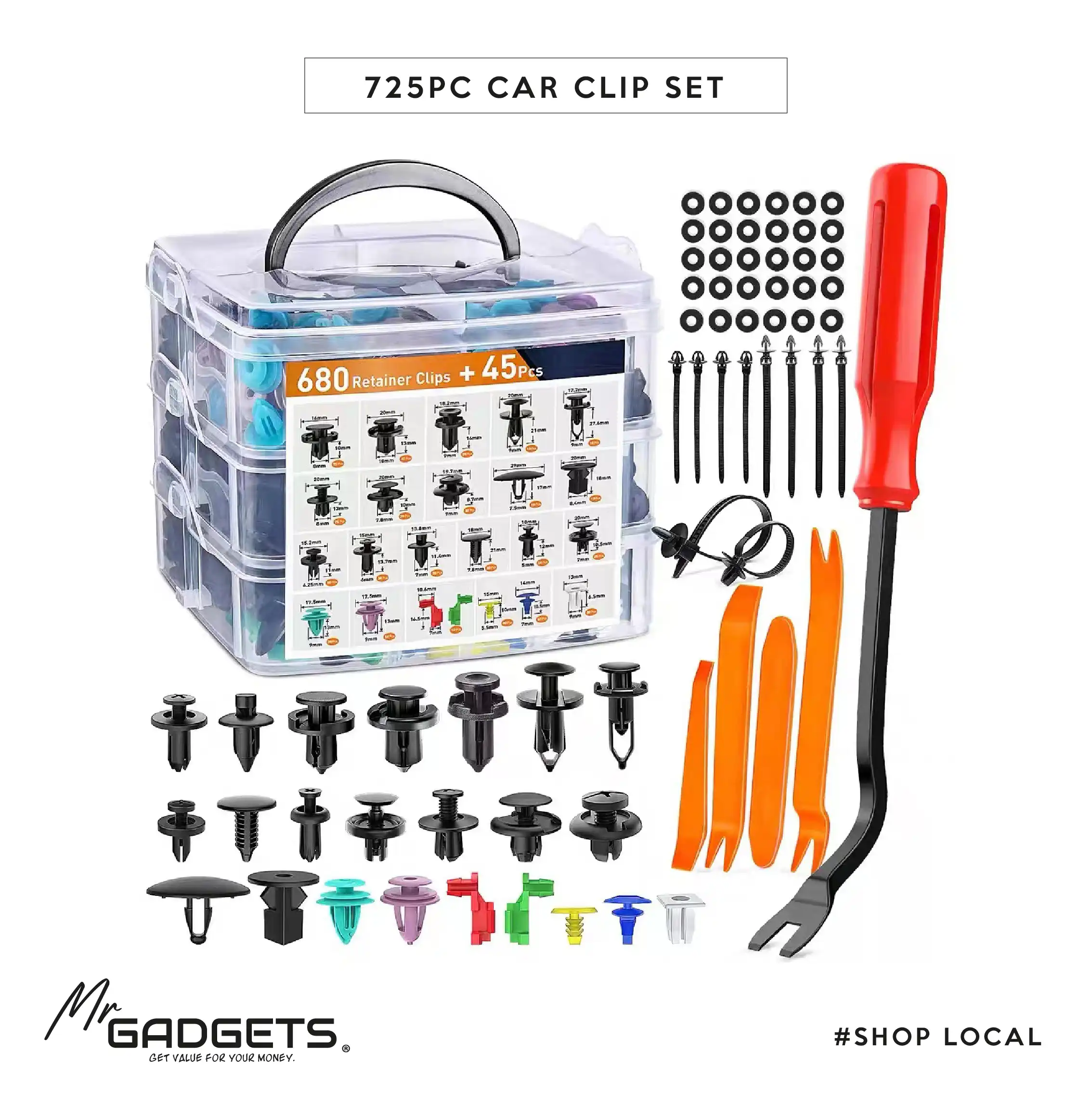 Car Clip Set 725pcs - Image 4