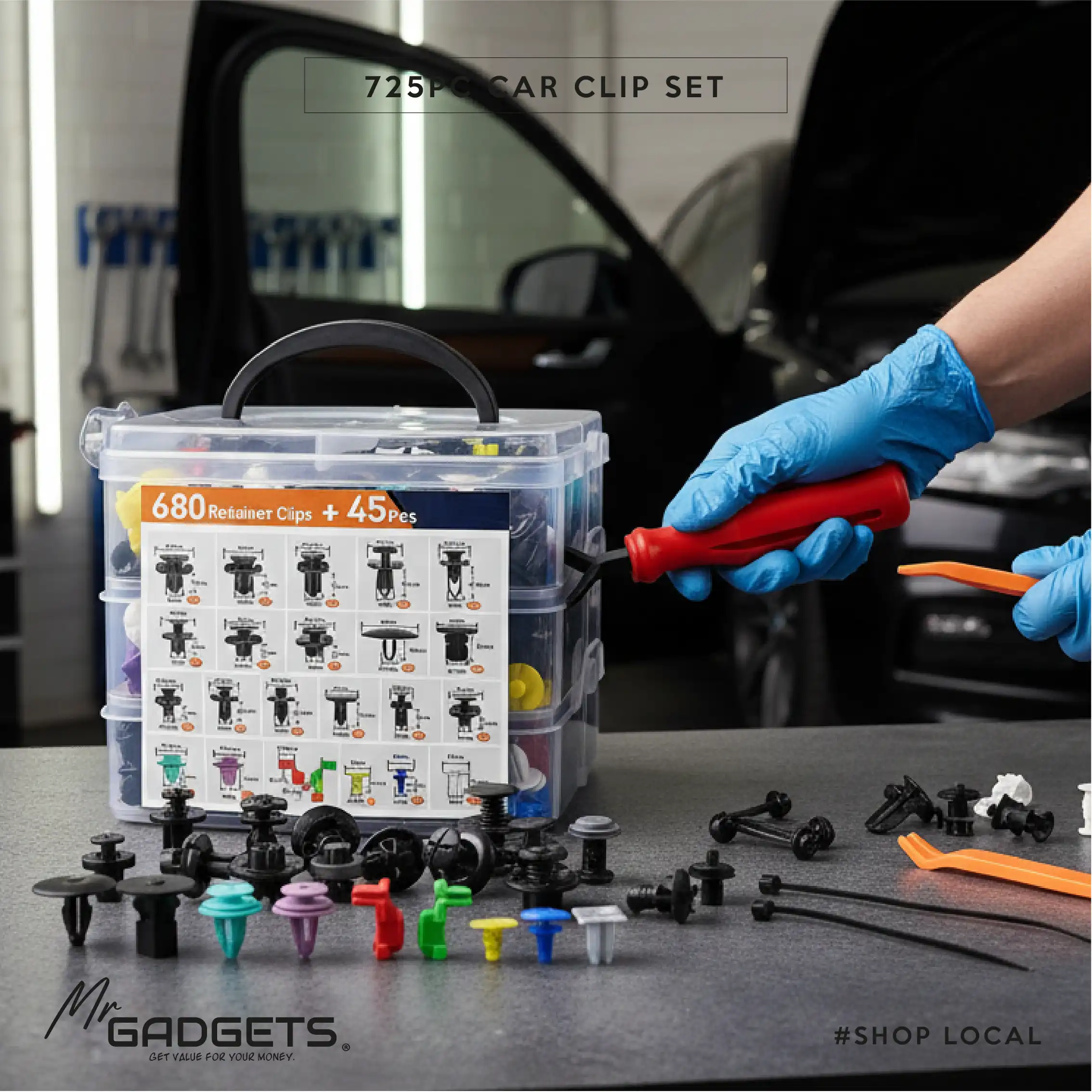 Car Clip Set 725pcs