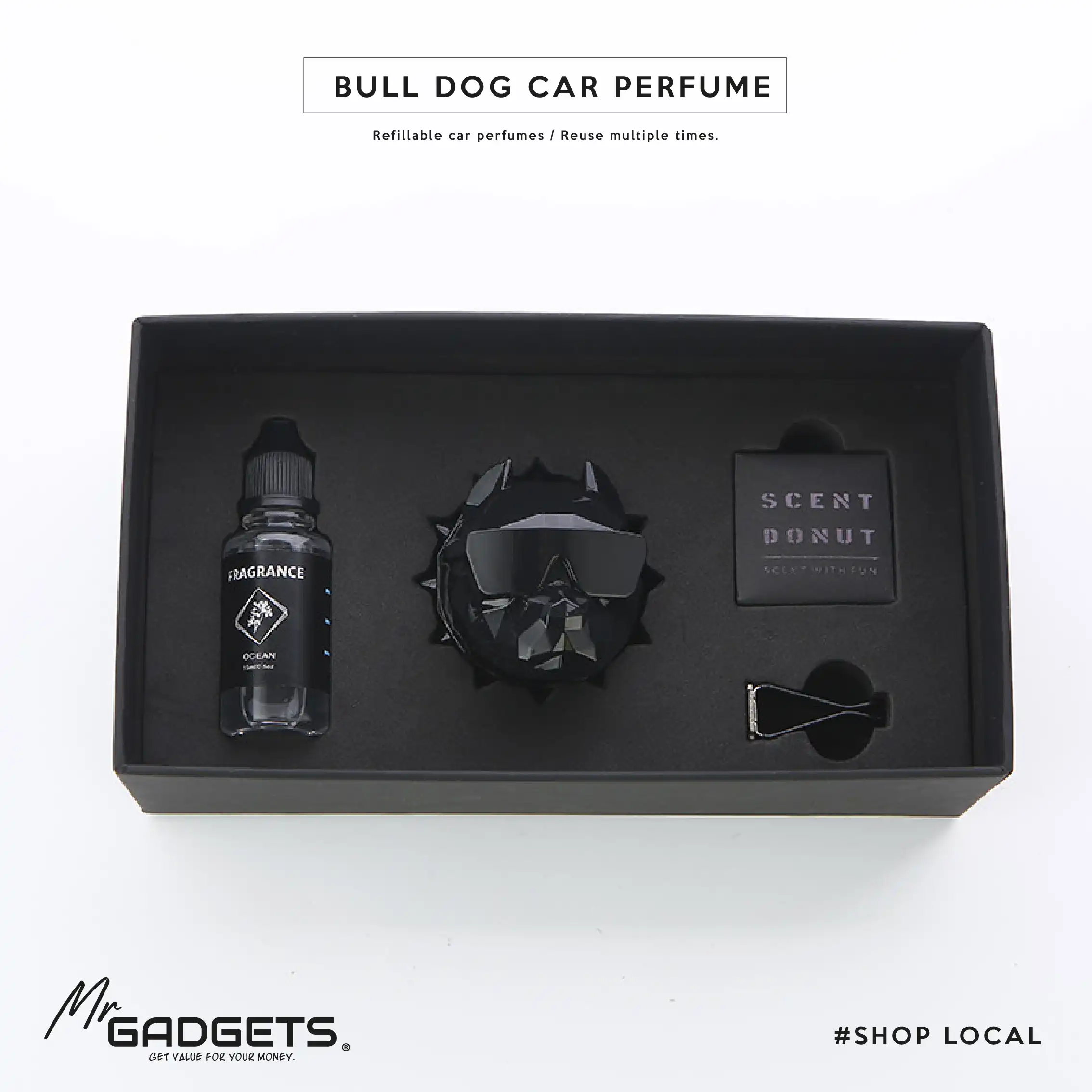 Bull Dog Refillable Car Perfume - Image 2