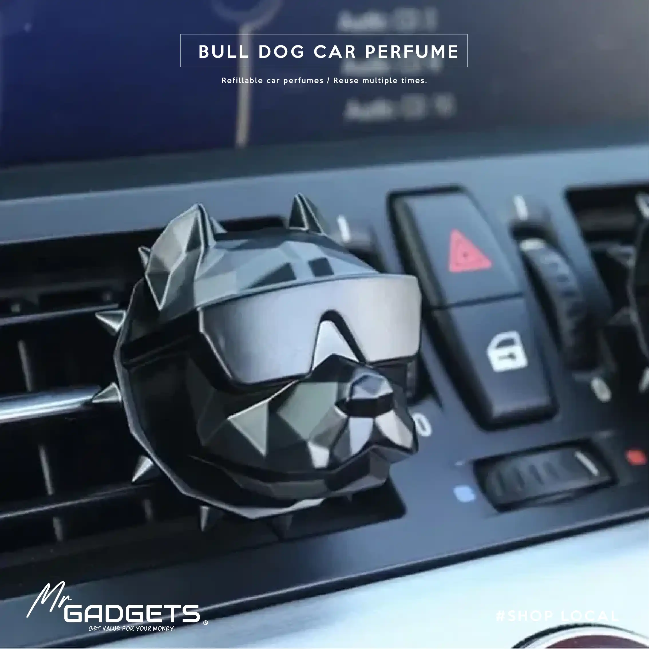 Bull Dog Refillable Car Perfume - Image 4