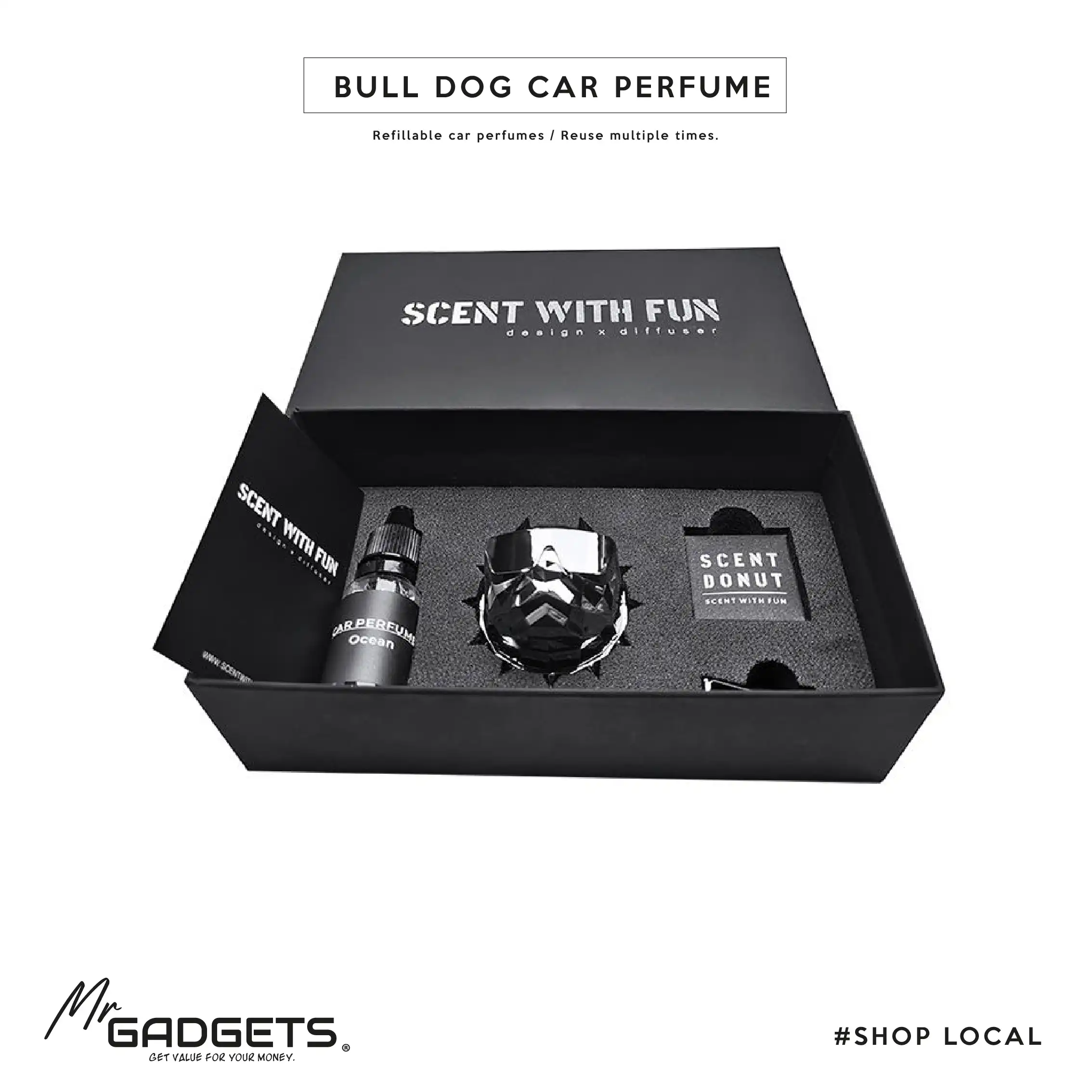 Bull Dog Refillable Car Perfume - Image 5