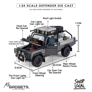 Defender 110 Die cast 1:24 Scale