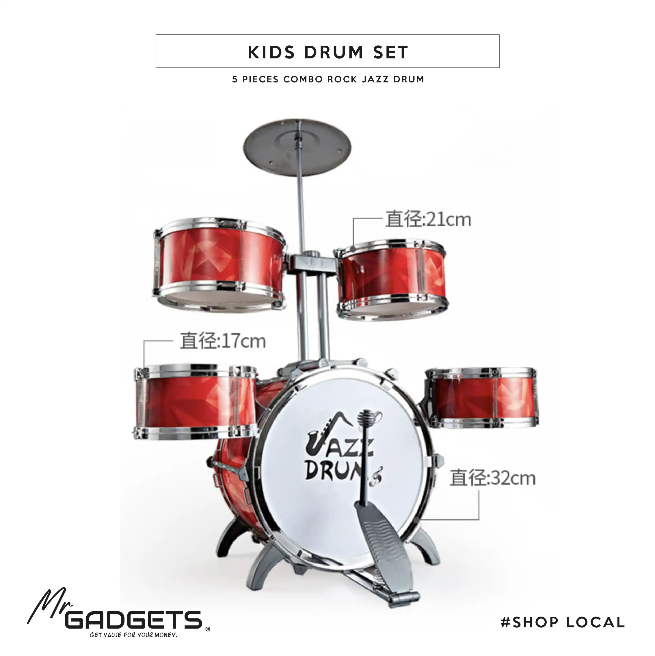 5pc Drum Set - Image 4