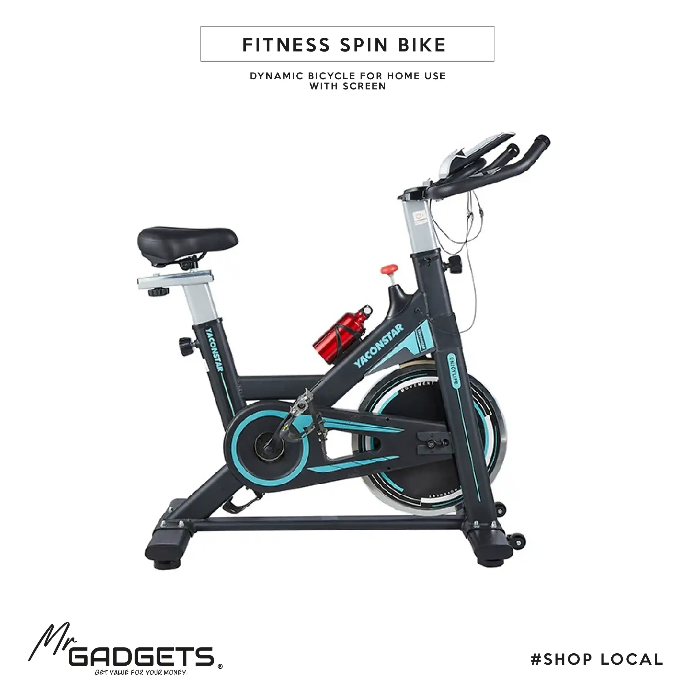 Exercise Spin Bike 6kg wheel - Image 4