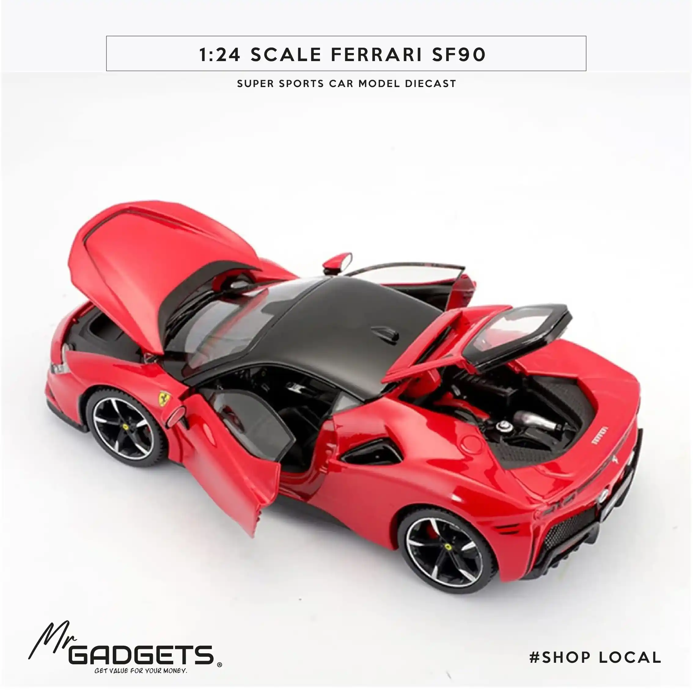 Ferrari SF90S 1:24 Scale DieCast - Image 6