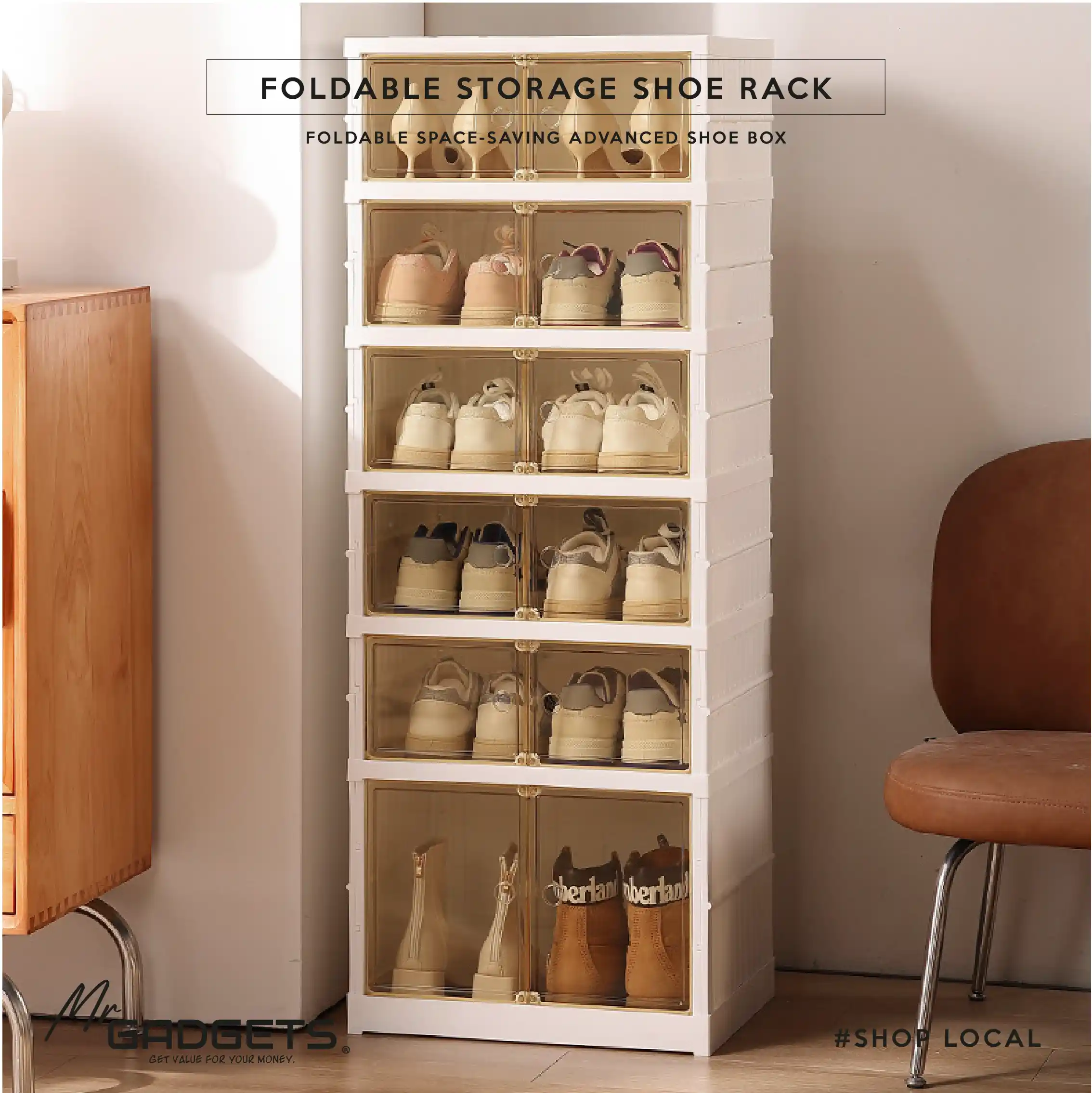 Foldable Shoe \ Storage Rack - Image 4