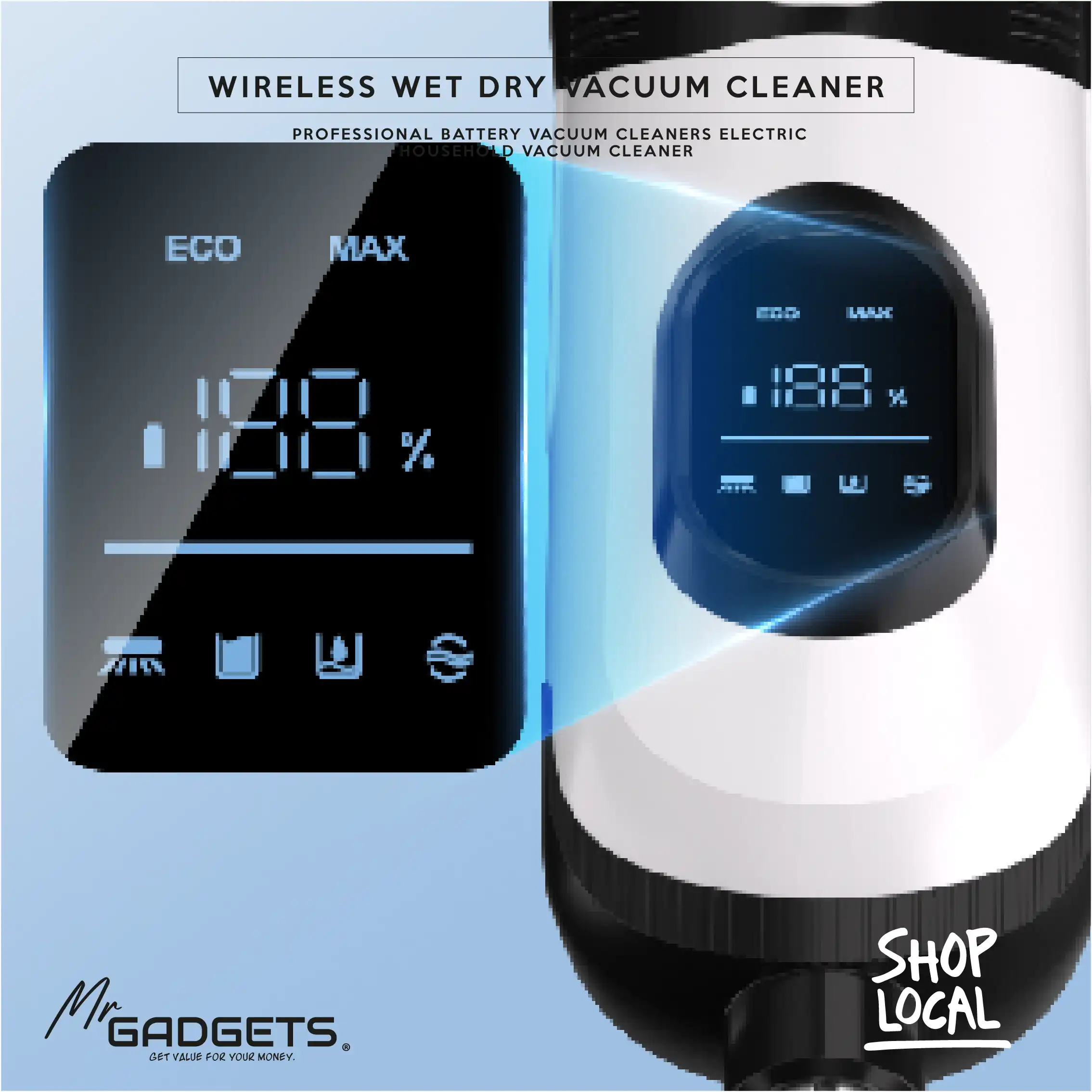Wireless Wet & Dry Vacuum Cleaner - Image 7