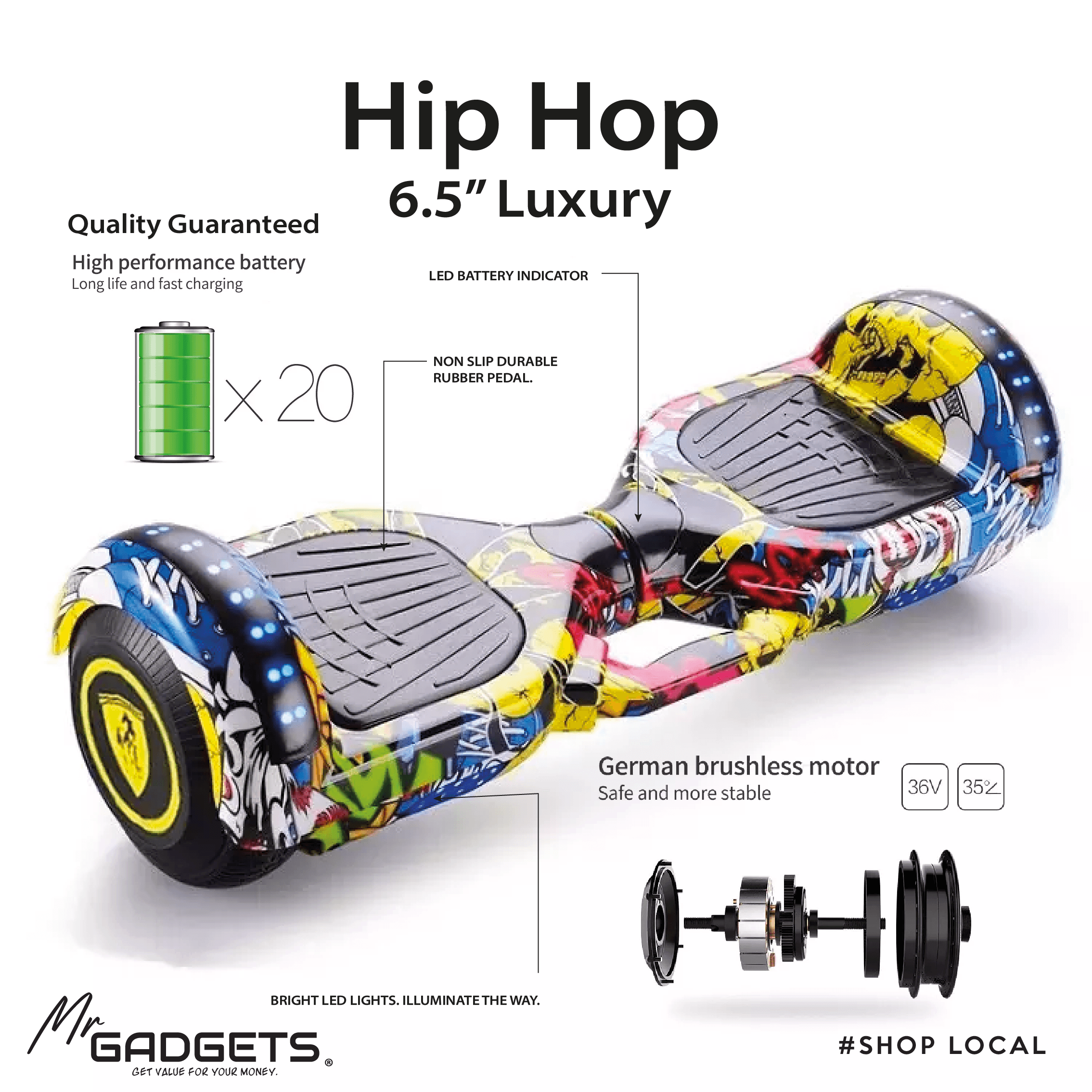 6.5" Hoverboard - Image 4
