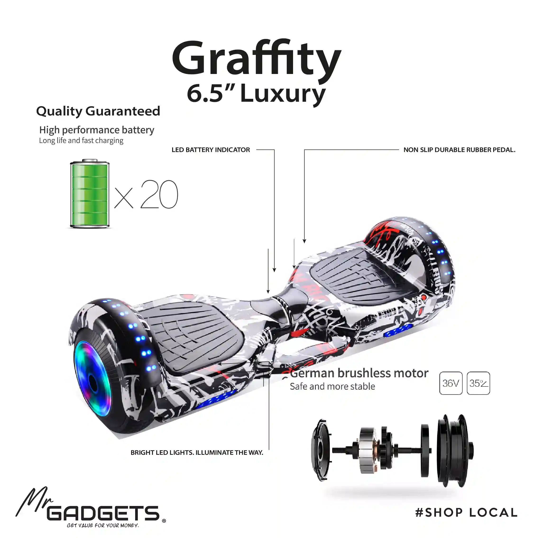 6.5" Hoverboard - Image 4