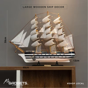 Wooden Mediterranean Sailboat Model