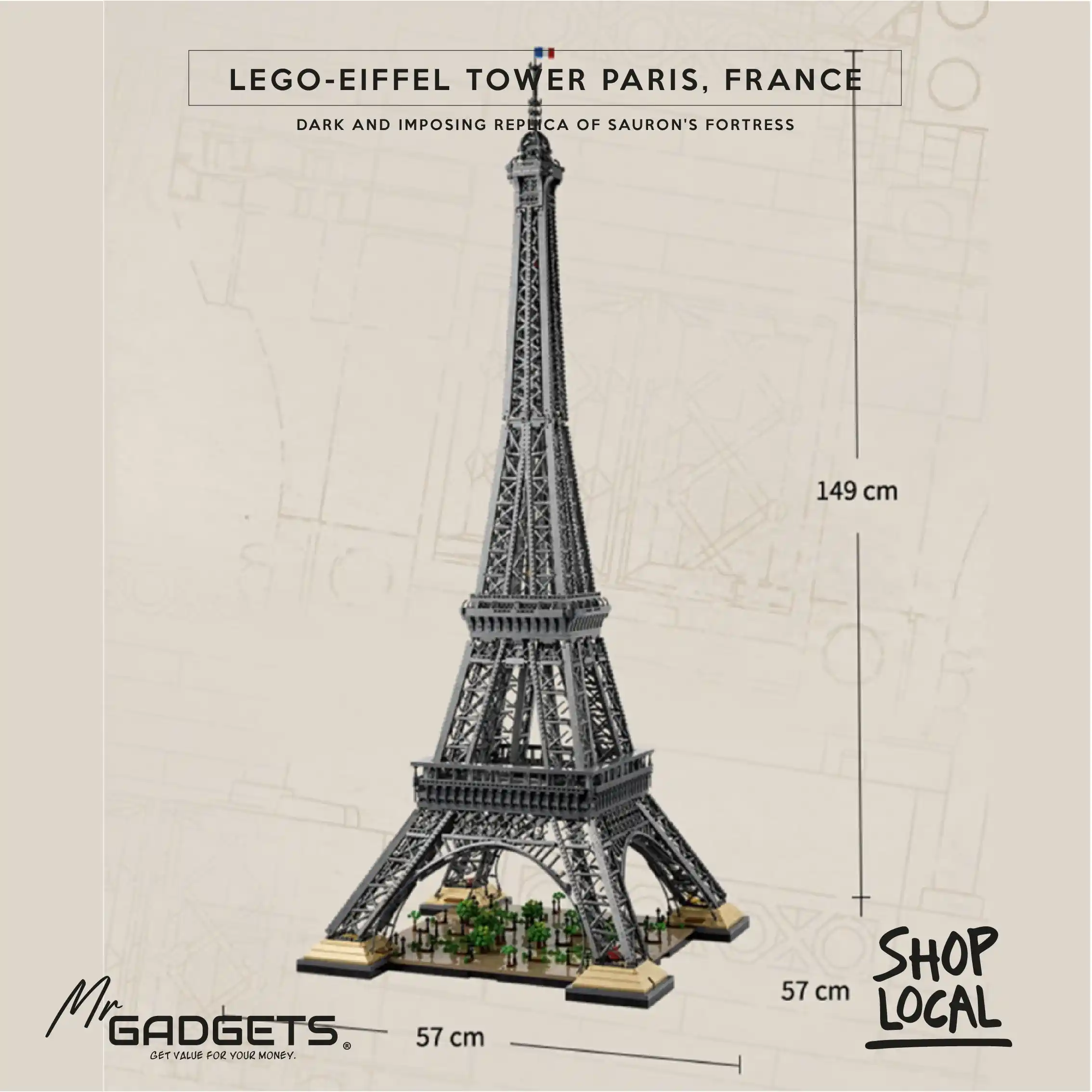 Eiffel Tower Building Blocks - Image 4