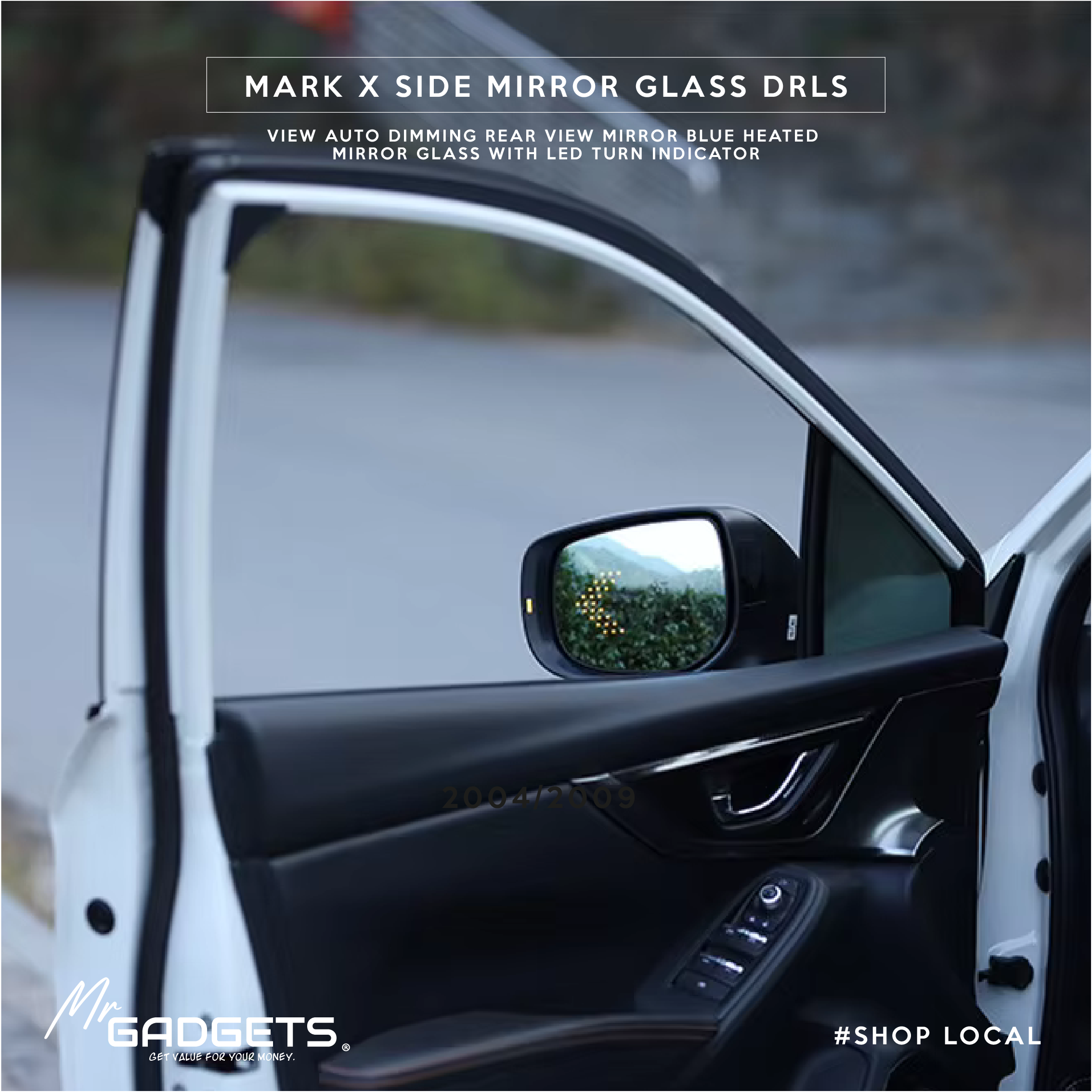 Mark X Side Mirror Glass DRLS - Image 6