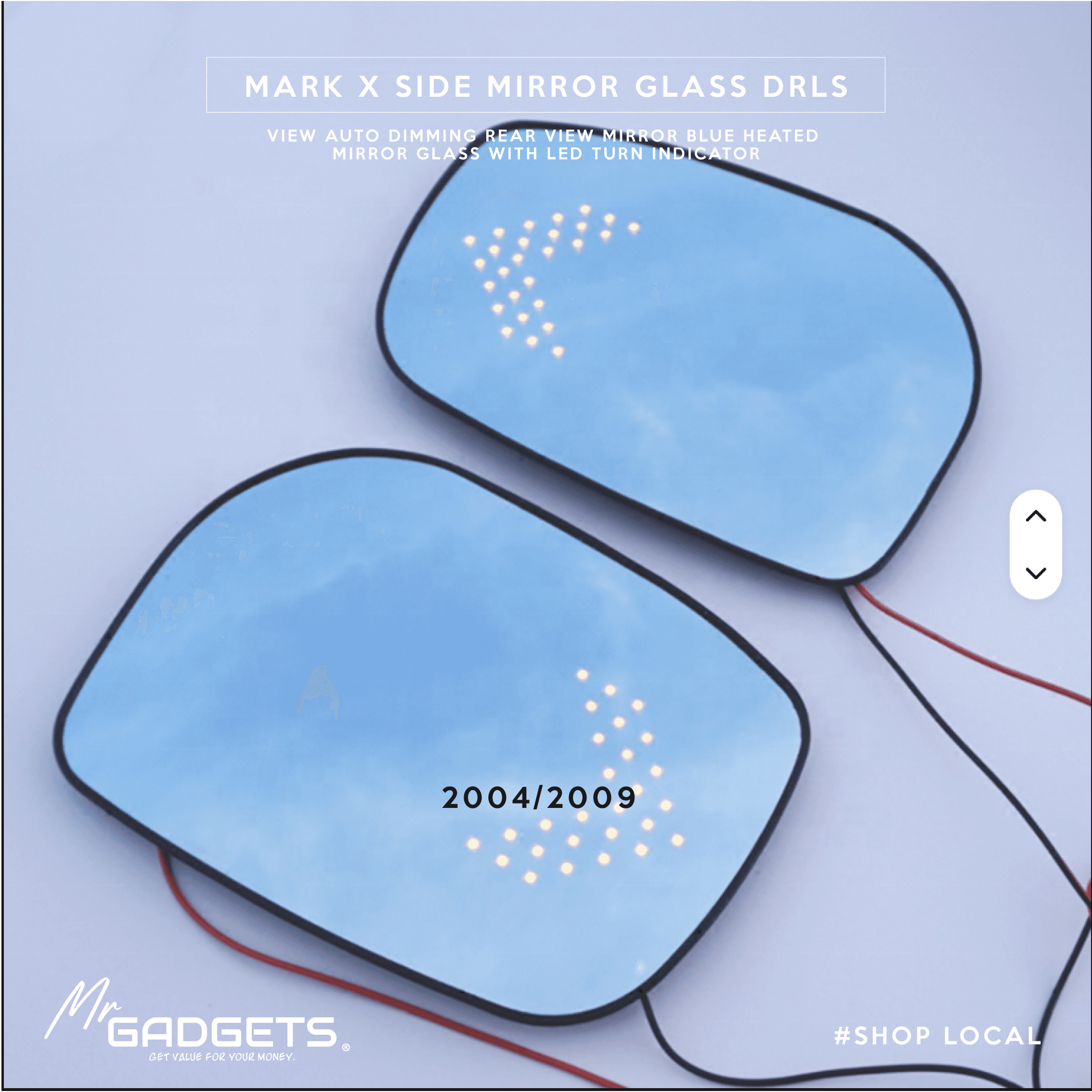 Mark X Side Mirror Glass DRLS - Image 5