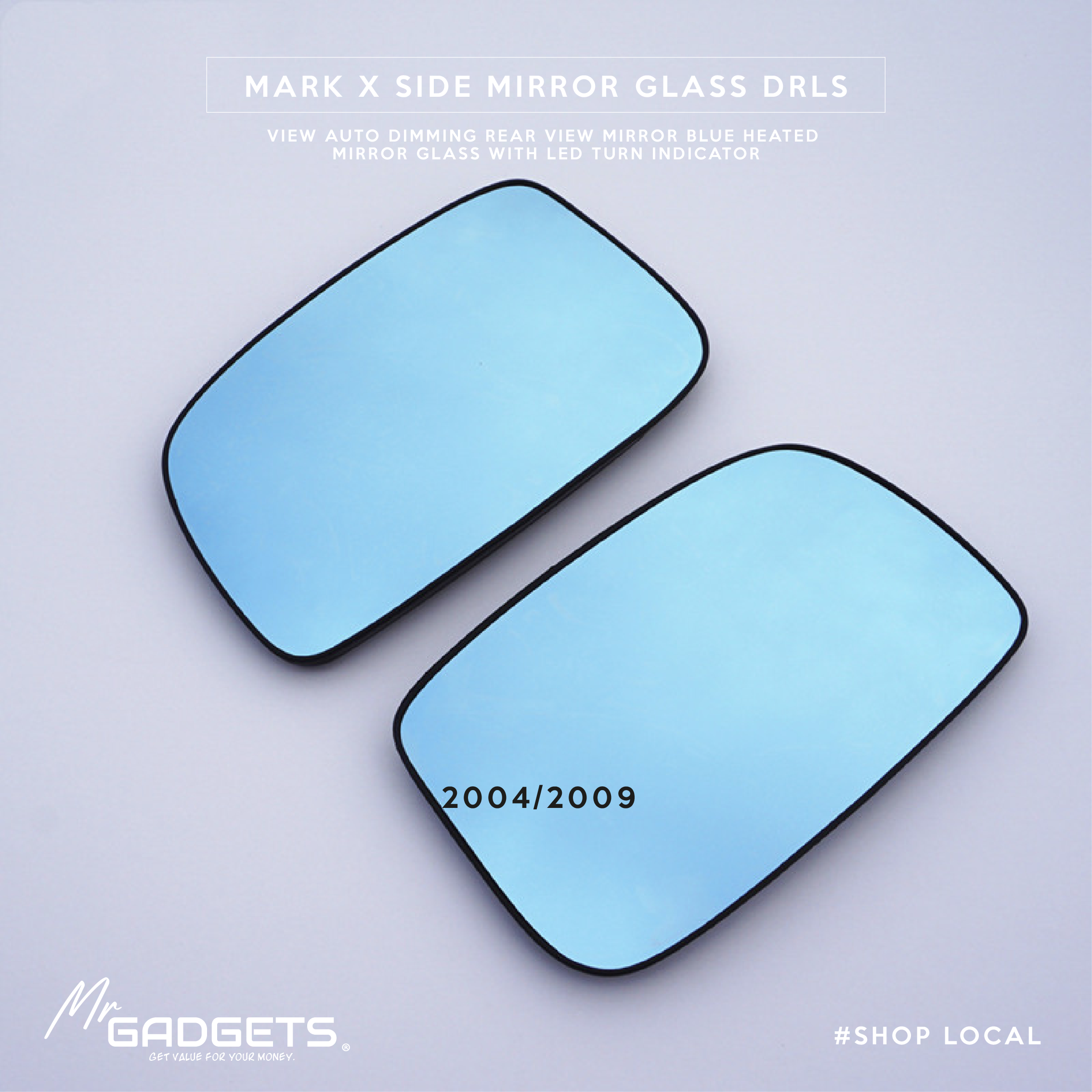 Mark X Side Mirror Glass DRLS - Image 4