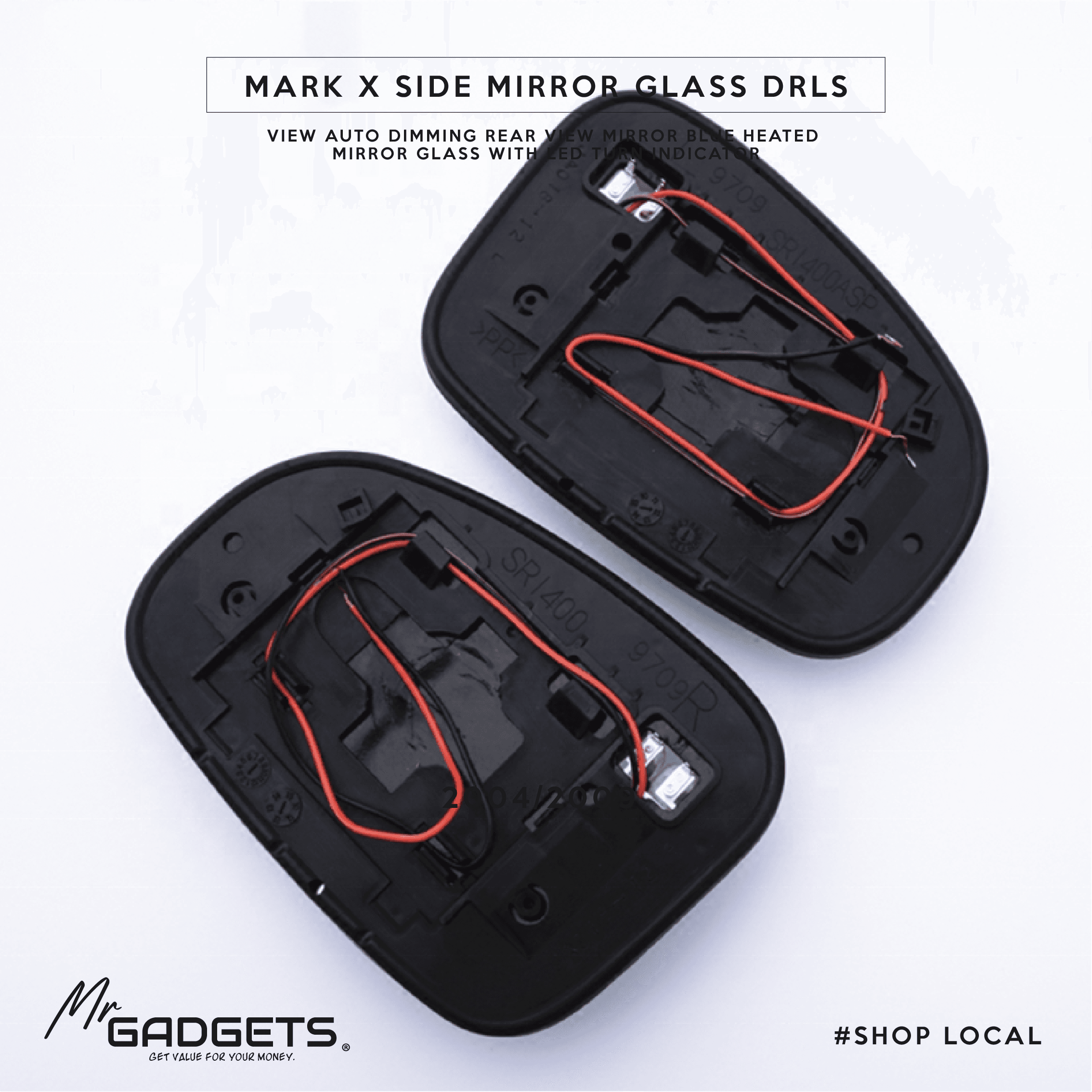 Mark X Side Mirror Glass DRLS - Image 3