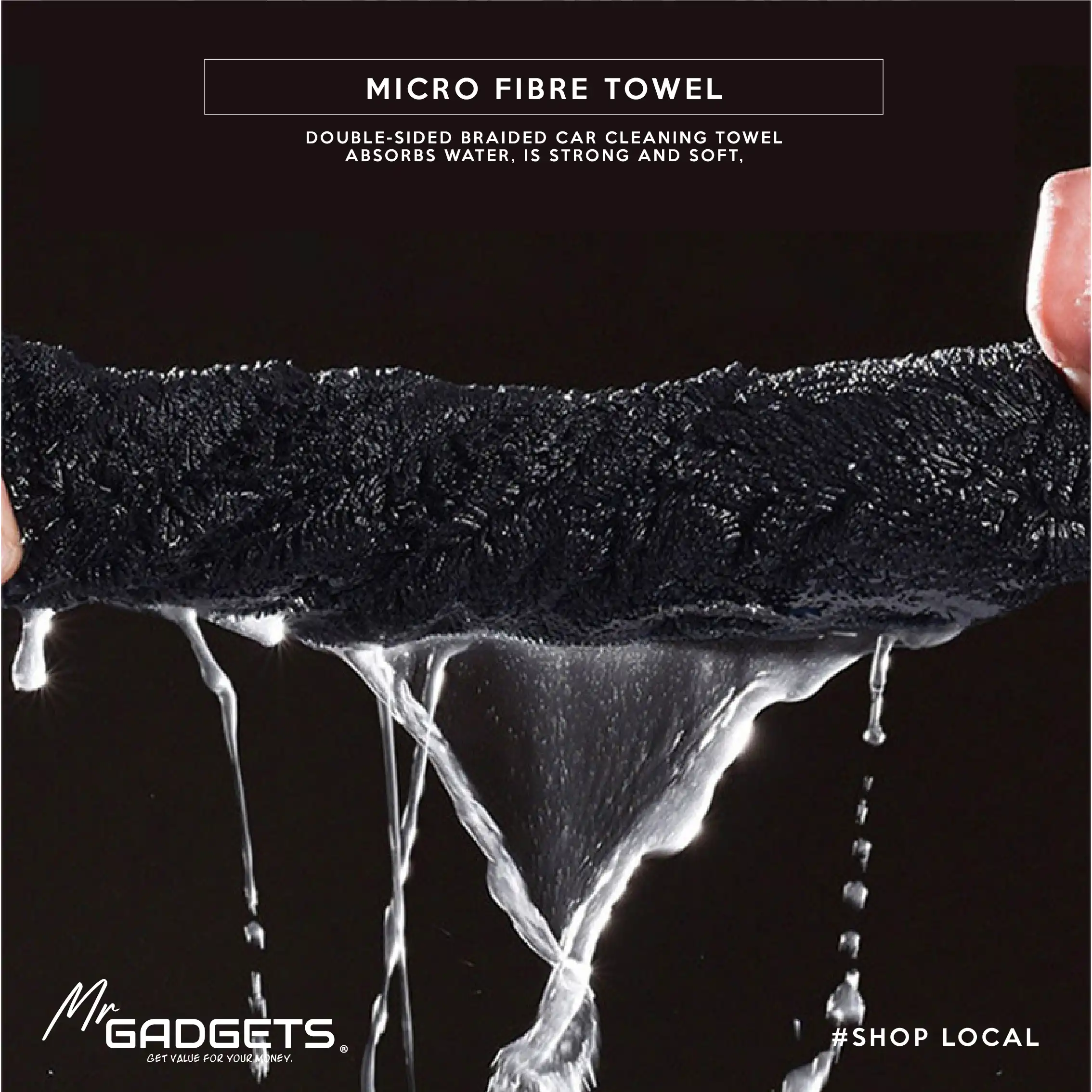 Thick Double Sided Micro Fibre Towel - Image 3
