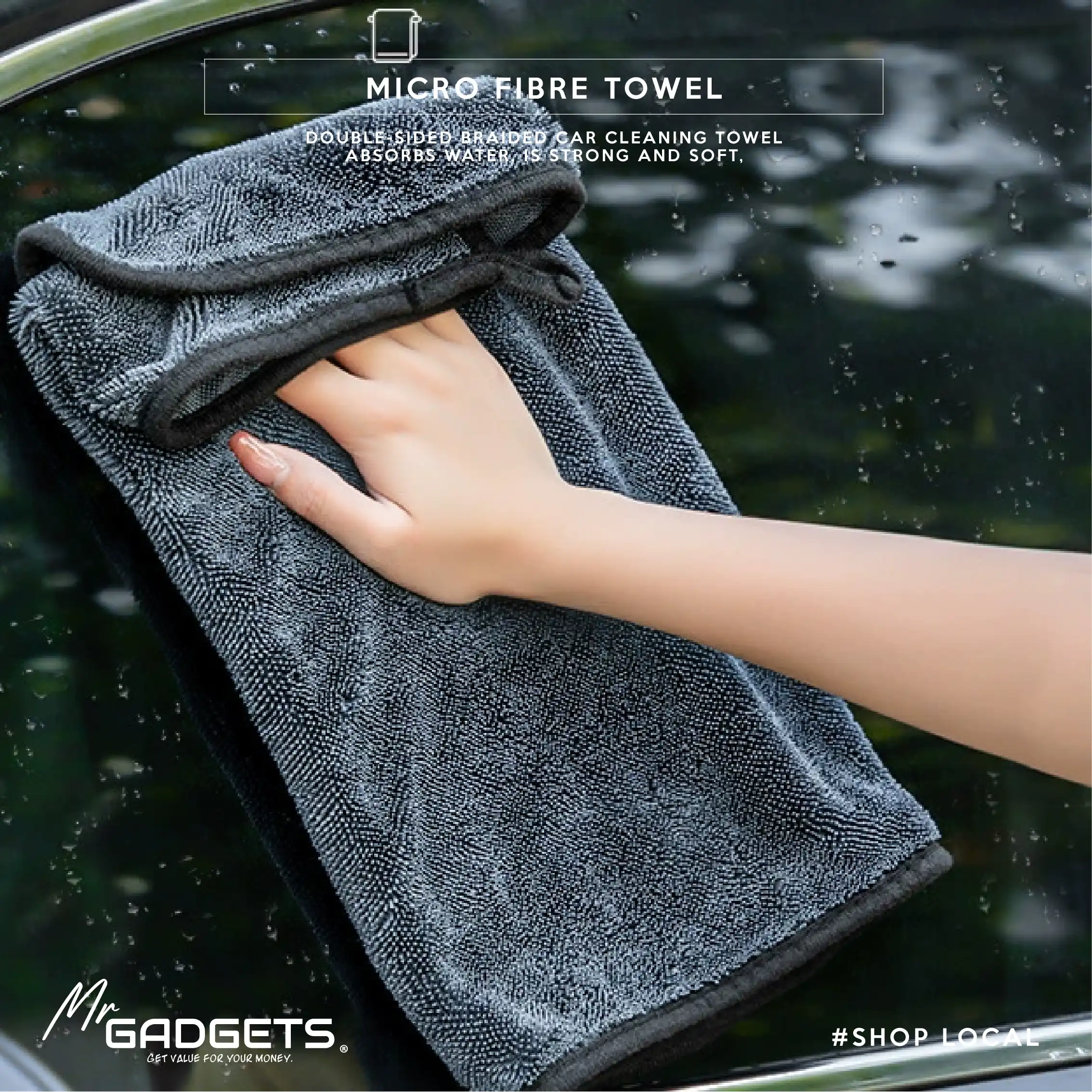 Thick Double Sided Micro Fibre Towel - Image 5