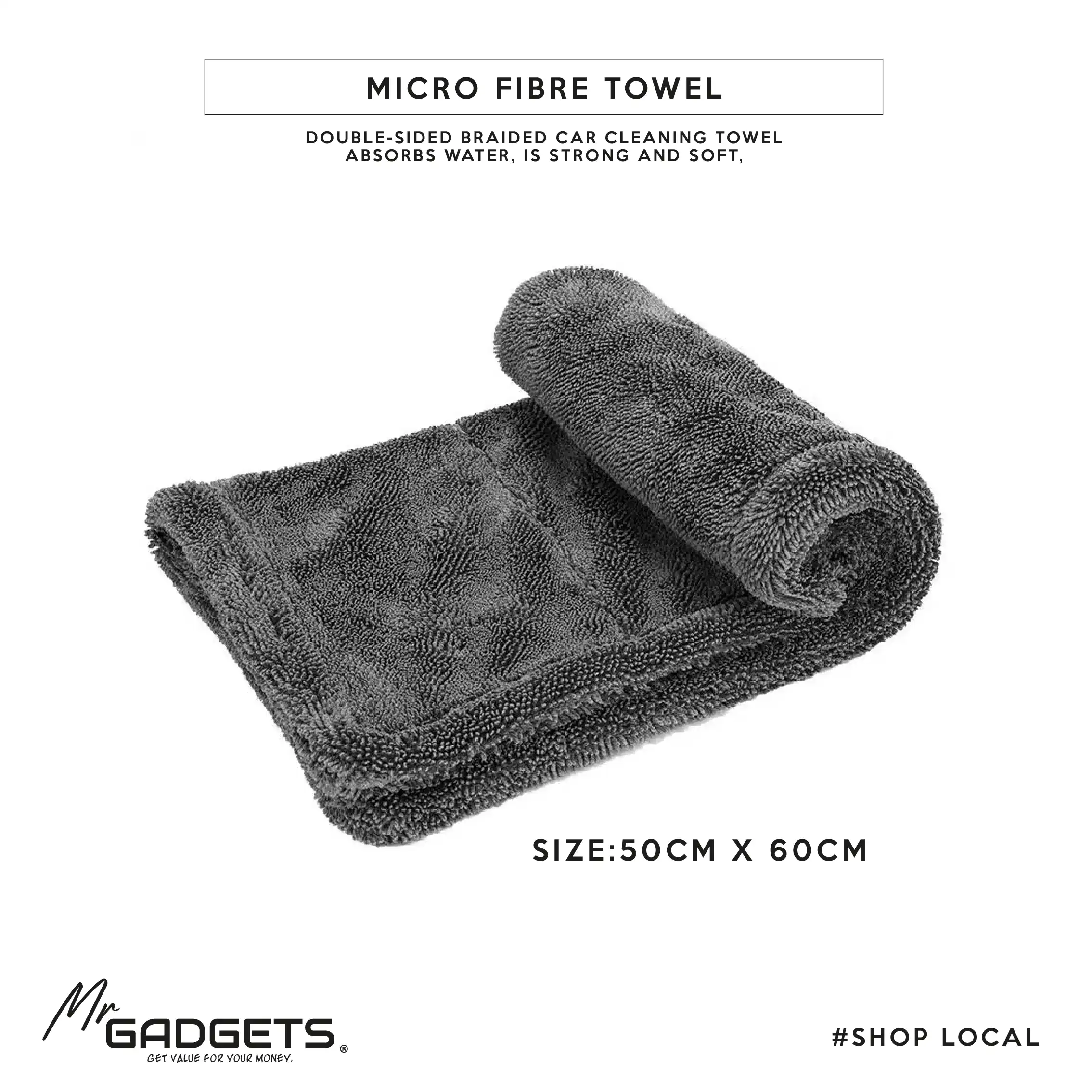 Thick Double Sided Micro Fibre Towel - Image 6