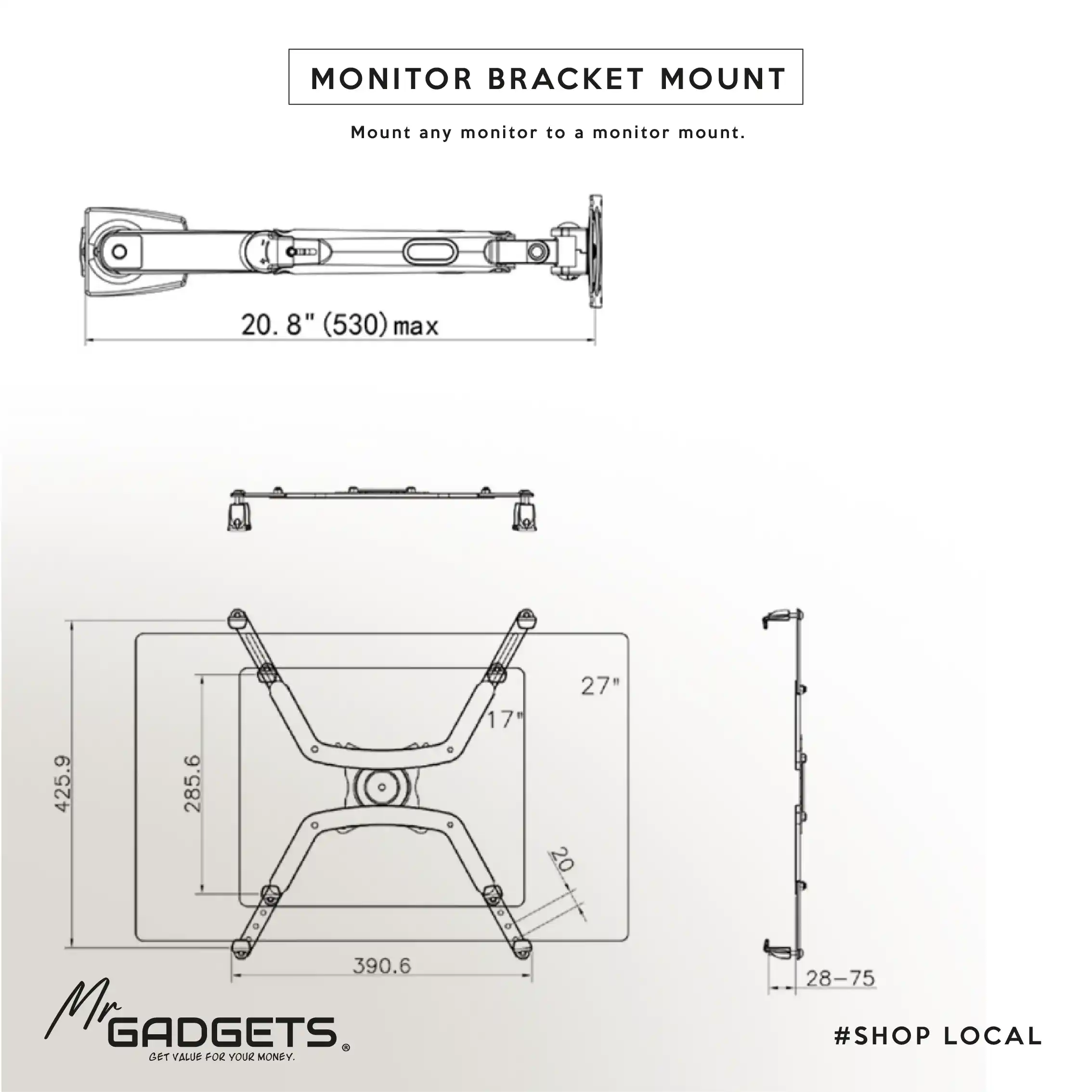 Monitor Bracket Clamp. - Image 5