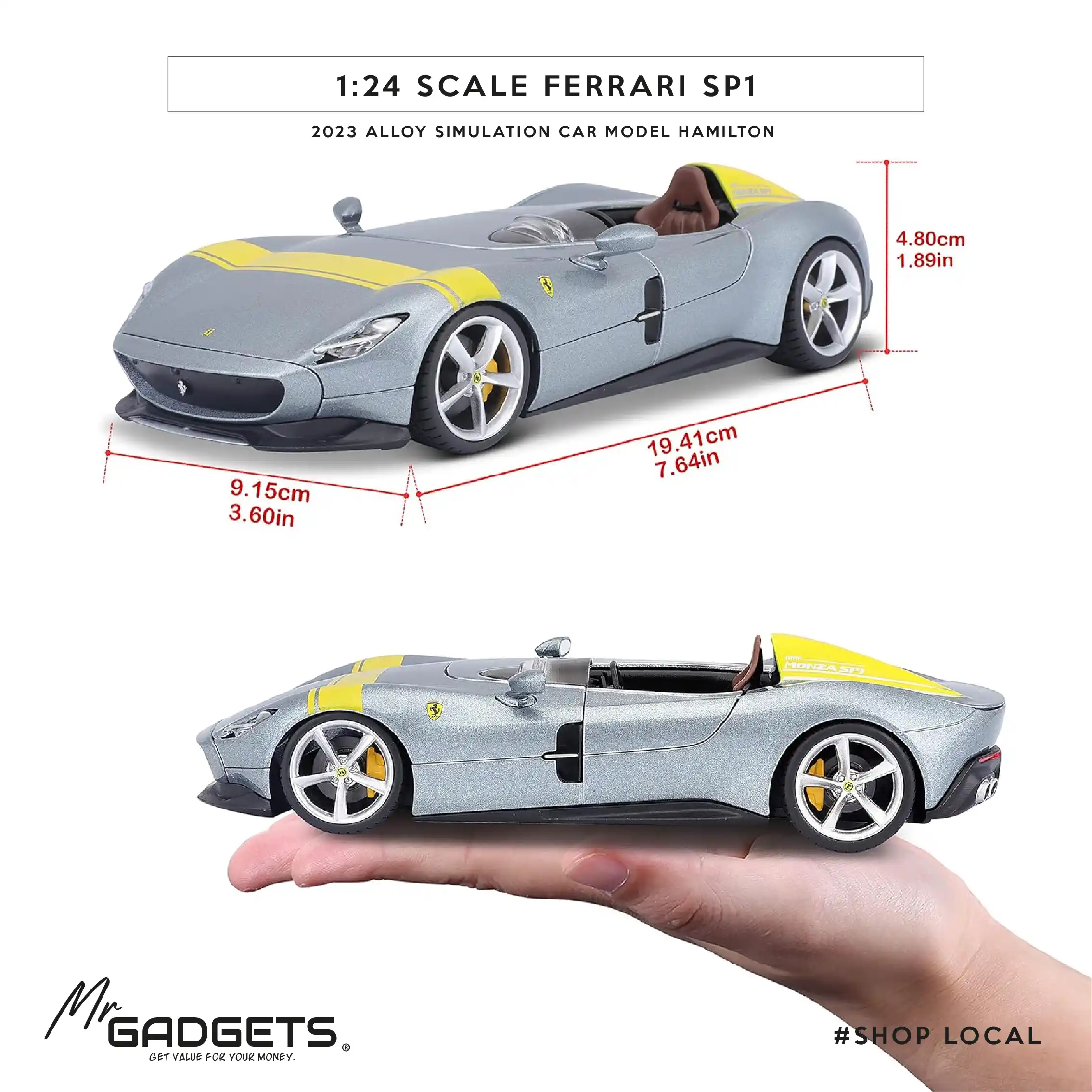 Ferrari Monza SP1 1:24 Scale DieCast - Image 9