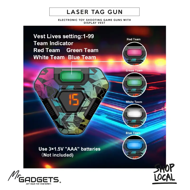 Cyberpunk Laser Tag Gun - Image 7