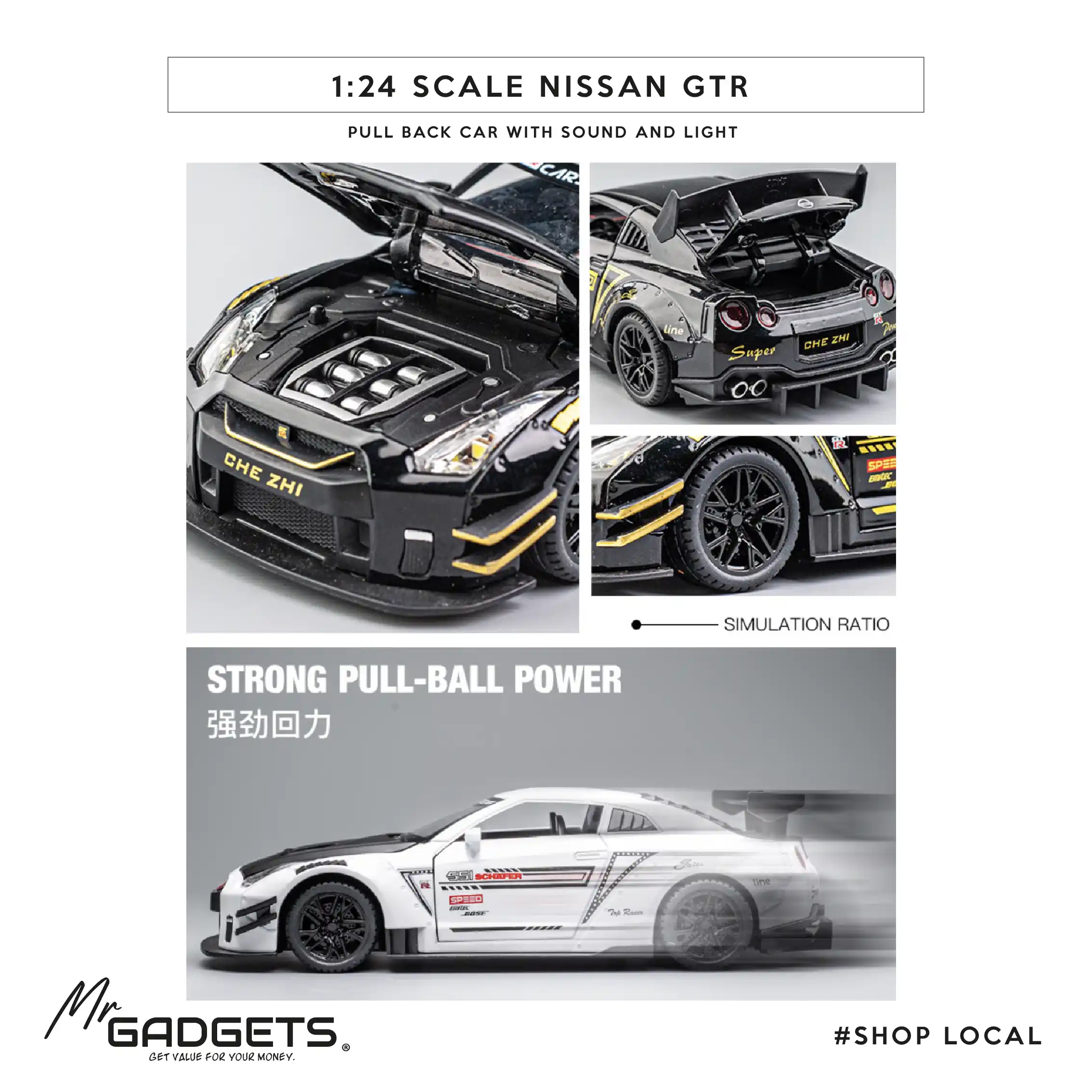 Nissan GTR 1:24 Scale DieCast - Image 3