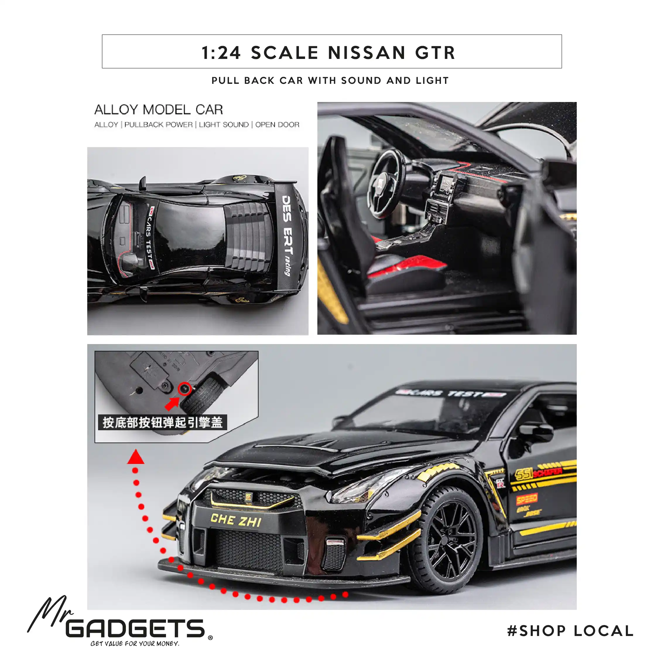 Nissan GTR 1:24 Scale DieCast - Image 4