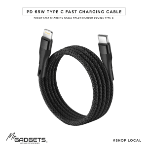 1m Braided PD 65W TYPE-C to Thunder bolt