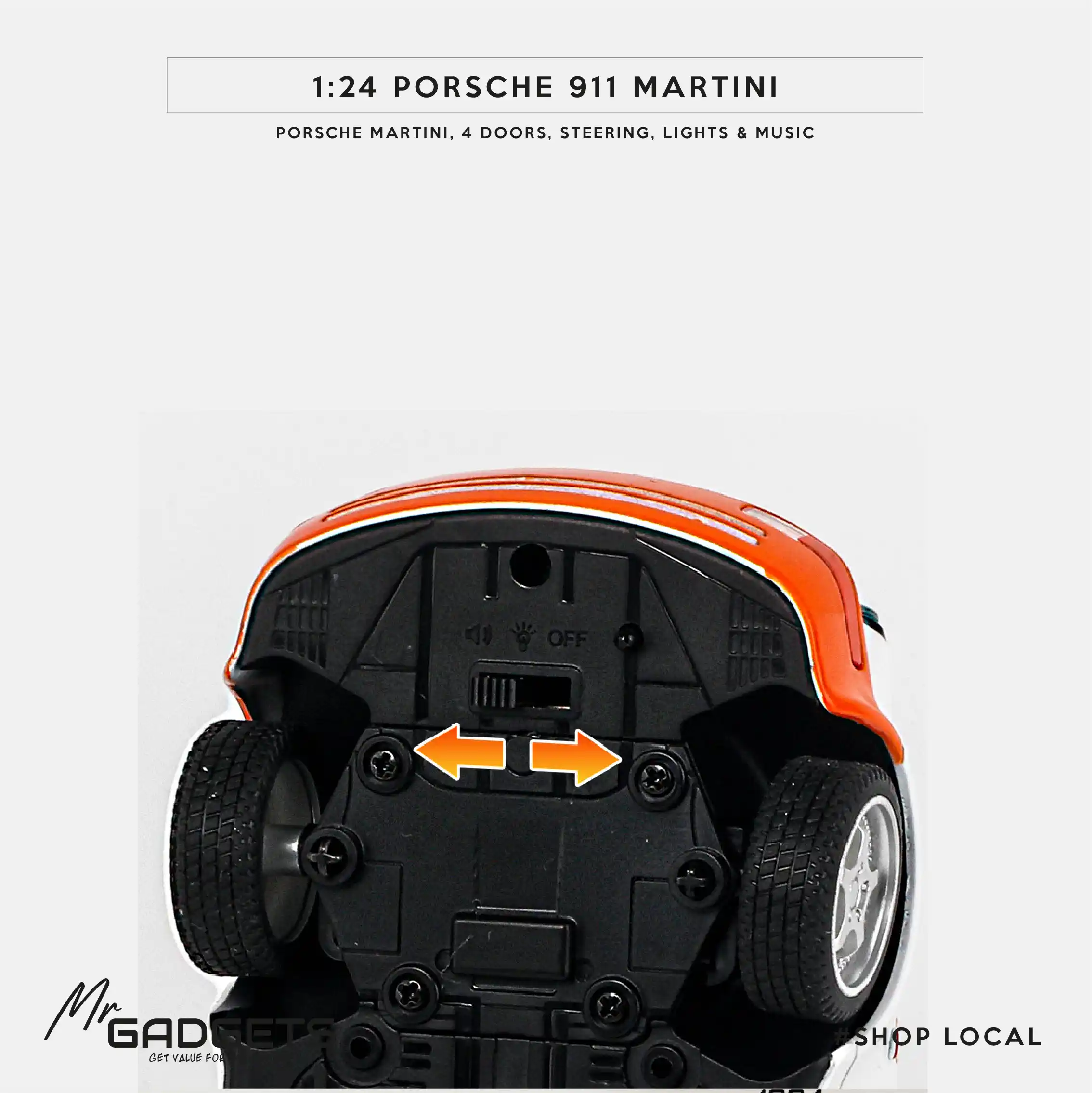 Porsche 911 Martini 1:24 Scale Die Cast - Image 6