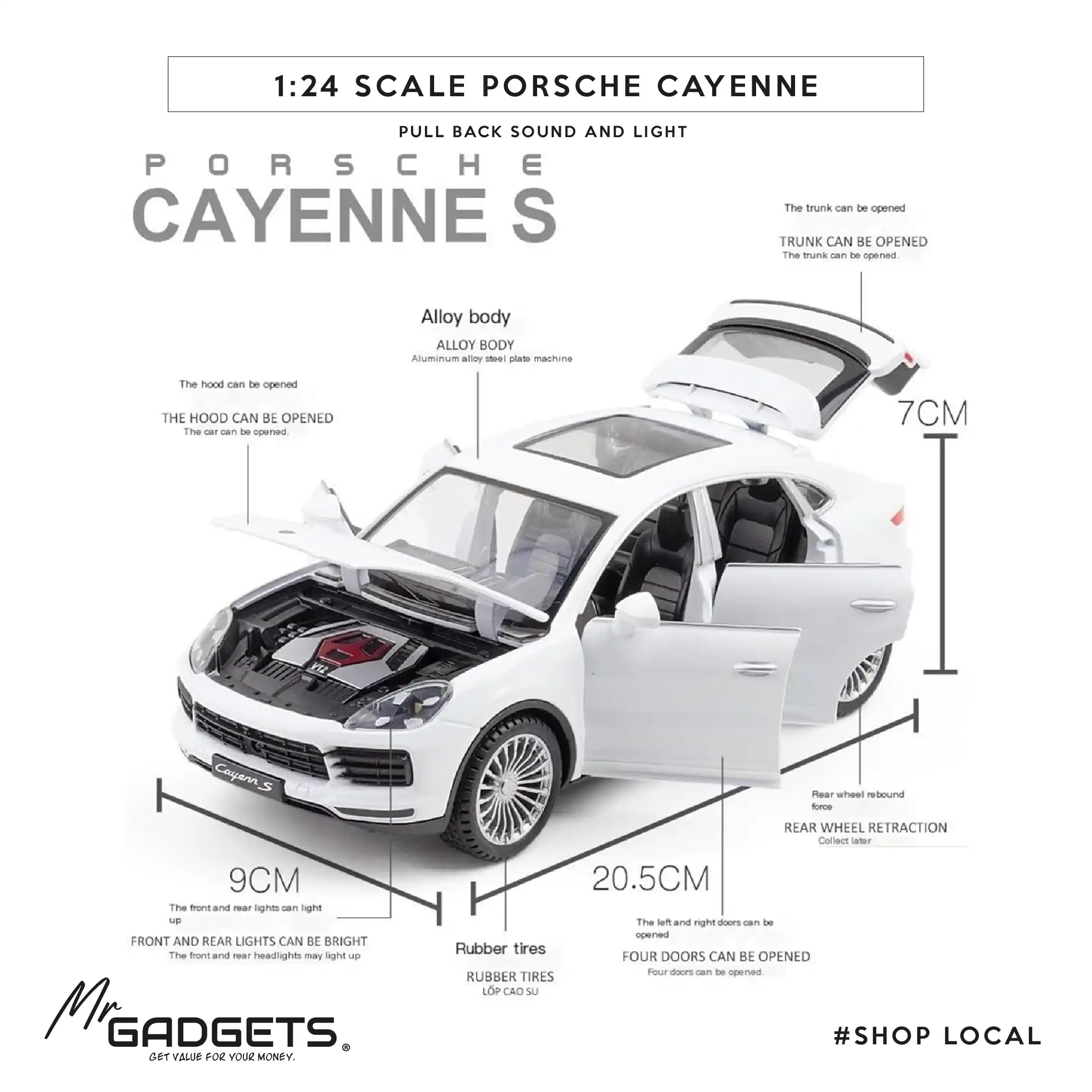 Porsche Cayenne 1:24 Scale DieCast