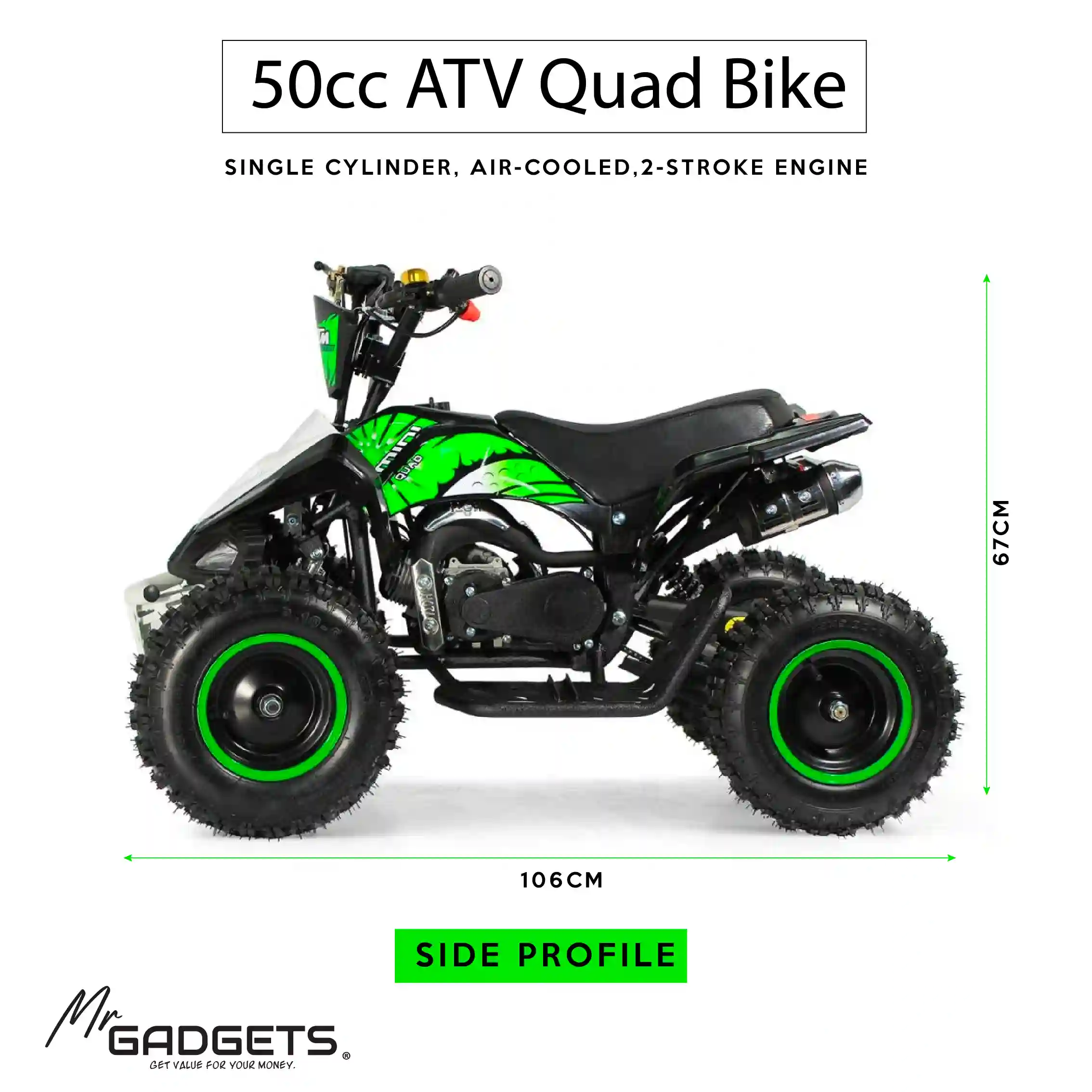 50CC Petrol 2 Stroke Atv - Image 2