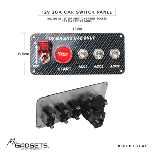 Car Switch Panel 12V 20A