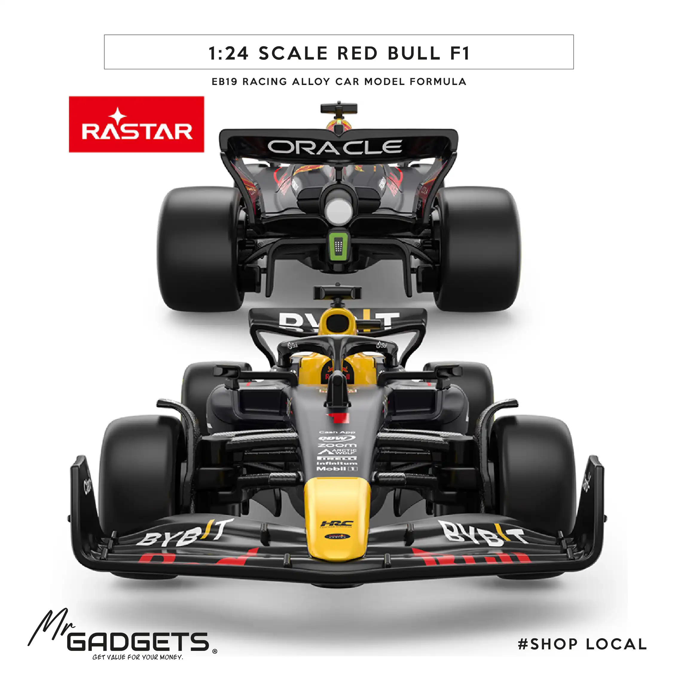 1/24 Red Bull F1 RB19 Diecast Car - Image 3