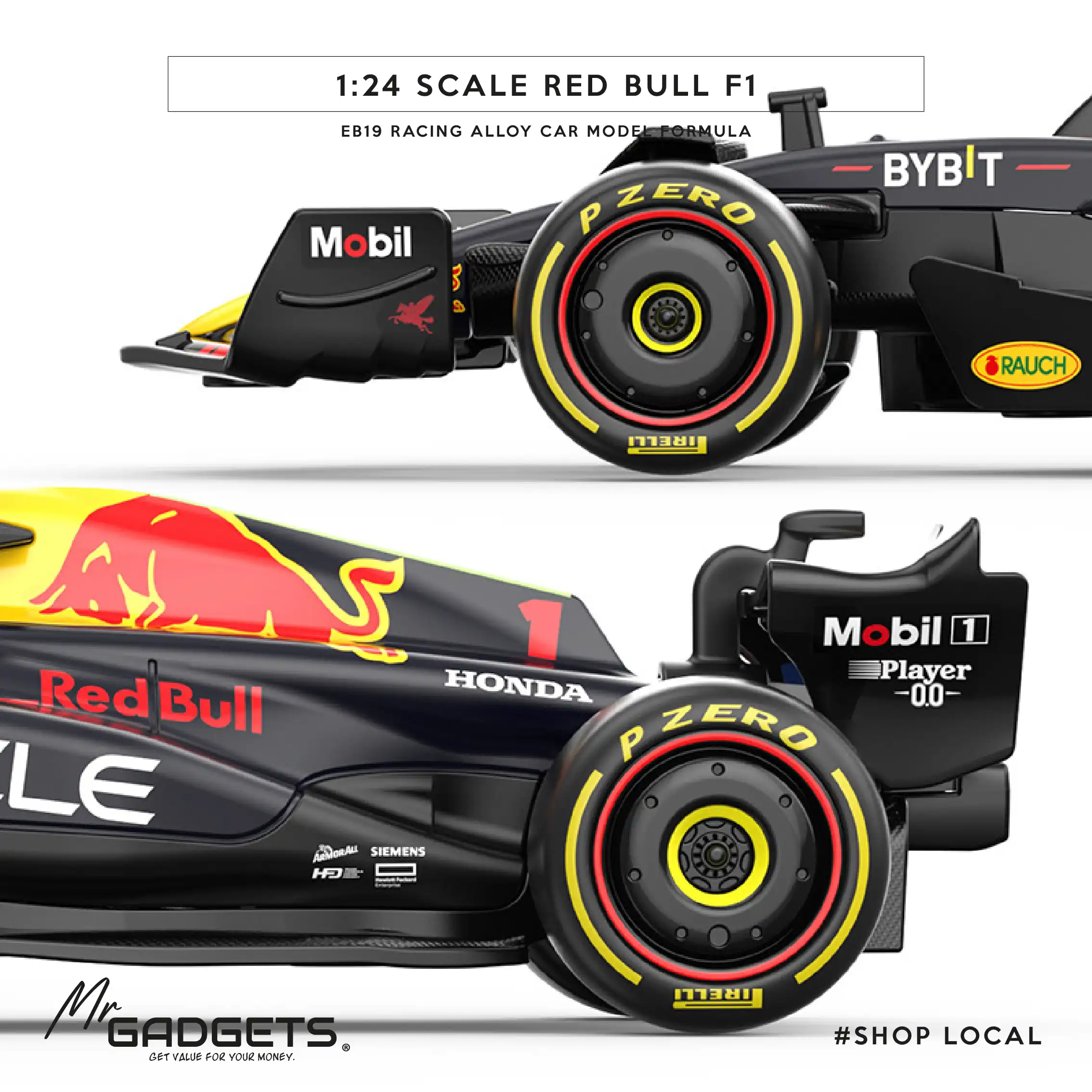 1/24 Red Bull F1 RB19 Diecast Car - Image 6