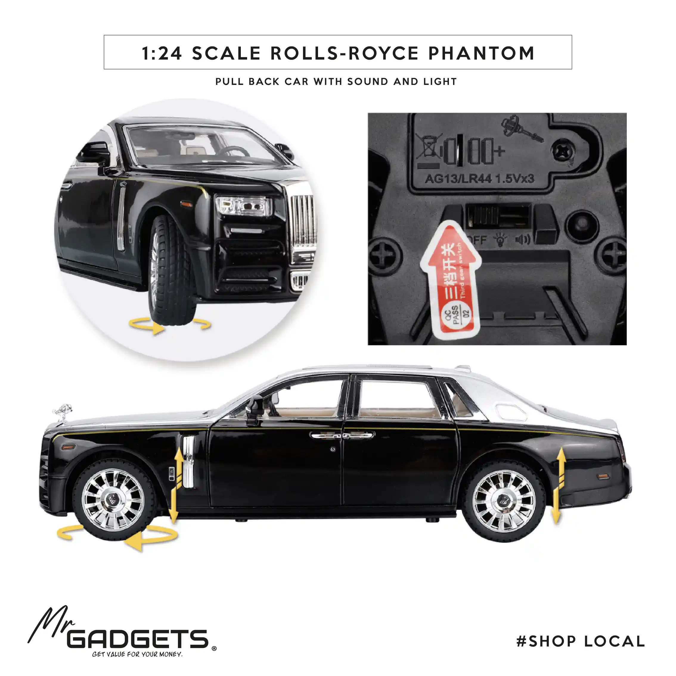 Rolls-Royce Phantom 1:24 Die-Cast - Image 7