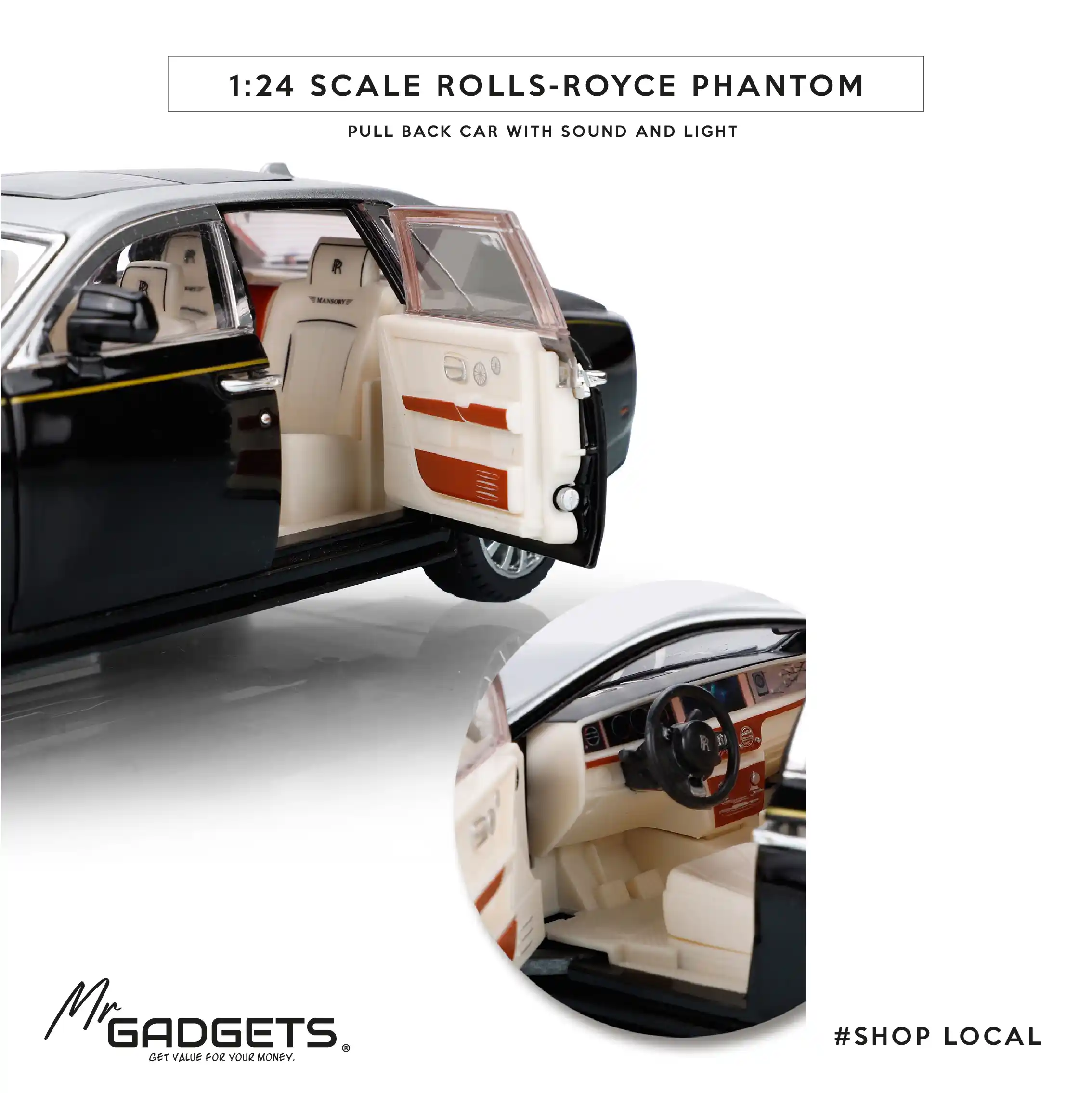 Rolls-Royce Phantom 1:24 Die-Cast - Image 5