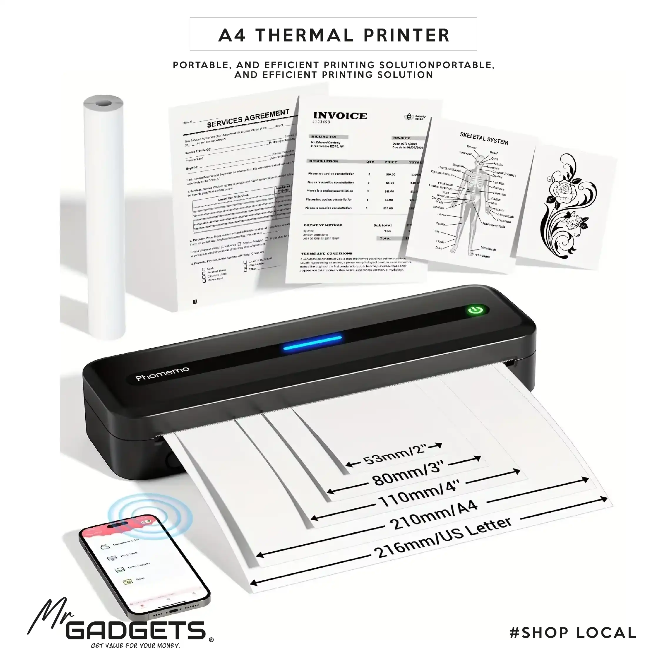 A4 Thermal Printer Phomemo - Image 3