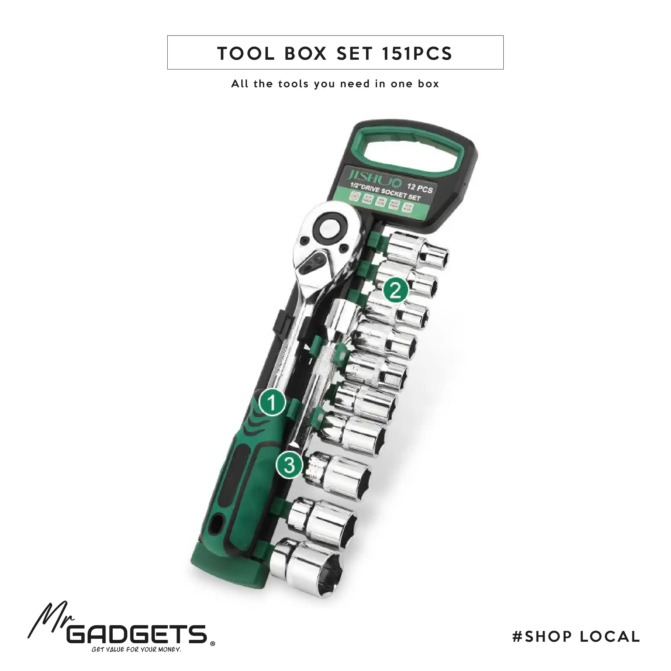 Tool Box Set 151pcs - Image 9